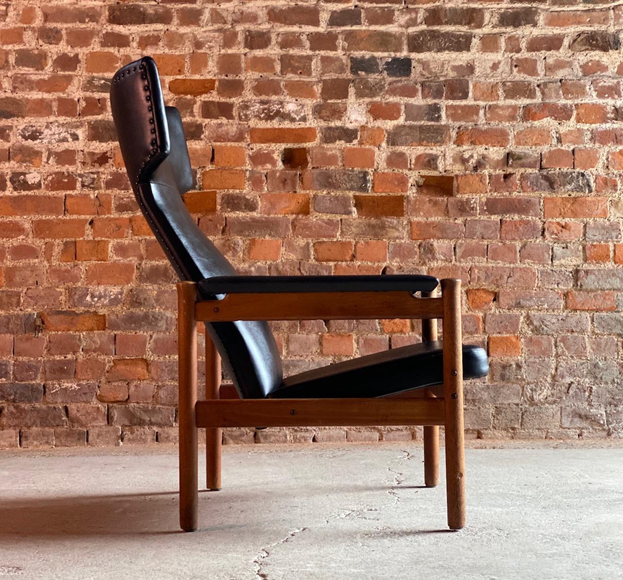 Soren Hansen Model 4365 Wing Chair for Fritz Hansen, Denmark, 1960s 1