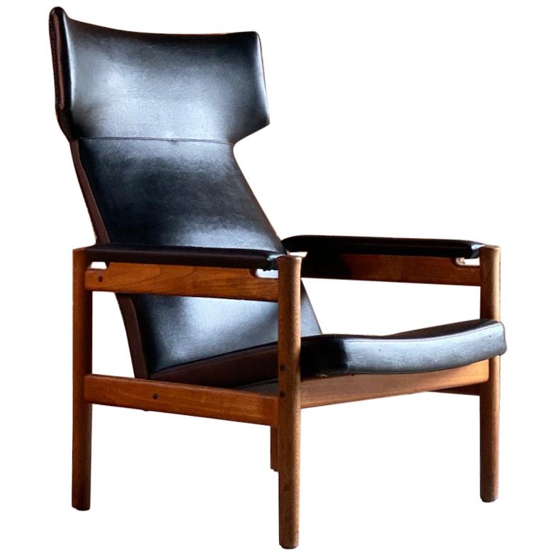 Soren Hansen Model 4365 Wing Chair for Fritz Hansen, Denmark, 1960s