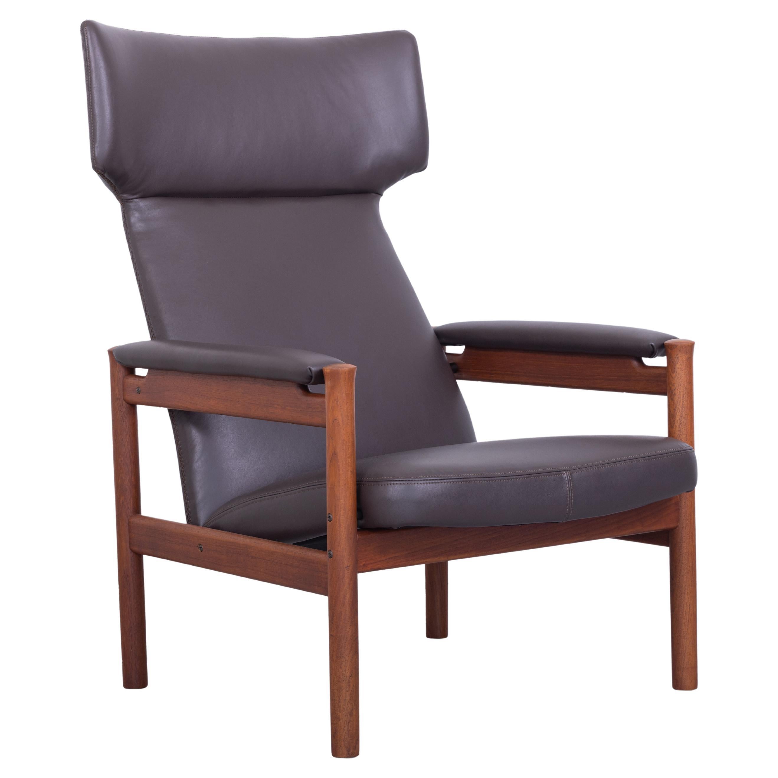 Soren Hansen Wingback Chair Model 4365, Denmark 1960s