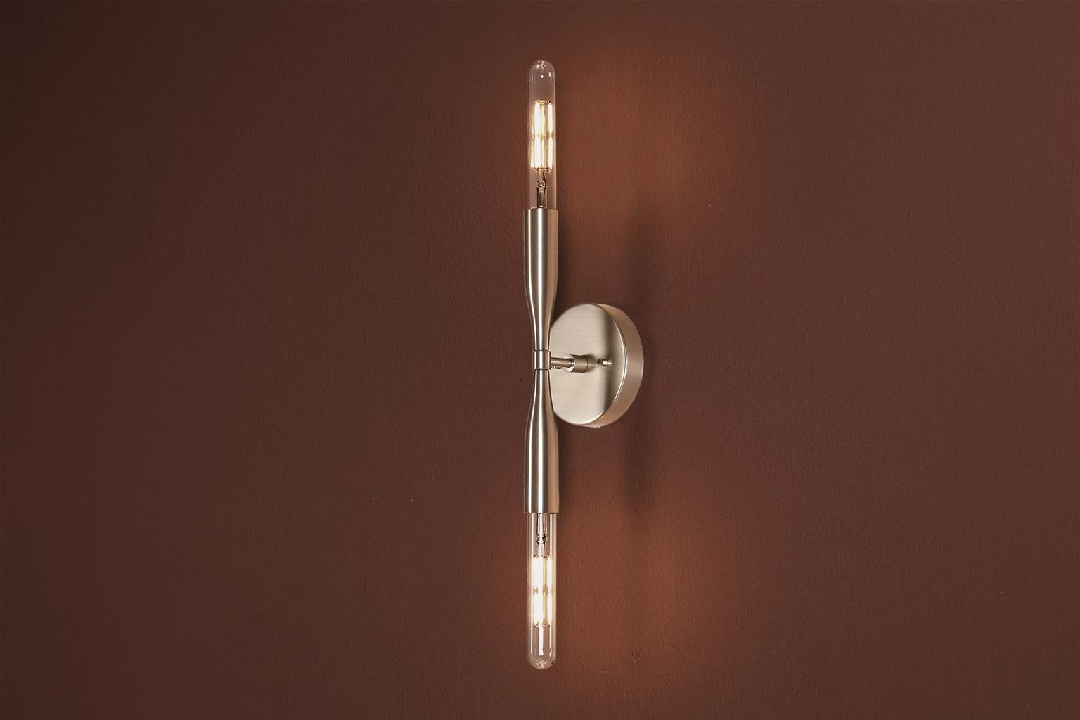 Brass Sorenthia 2 Sconce by Studio DUNN, Made to Order For Sale