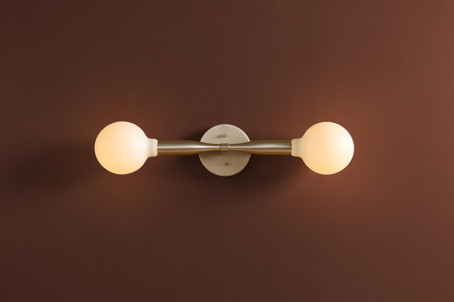 Mid-Century Modern Sorenthia 2 Sconce by Studio DUNN, Made to Order For Sale