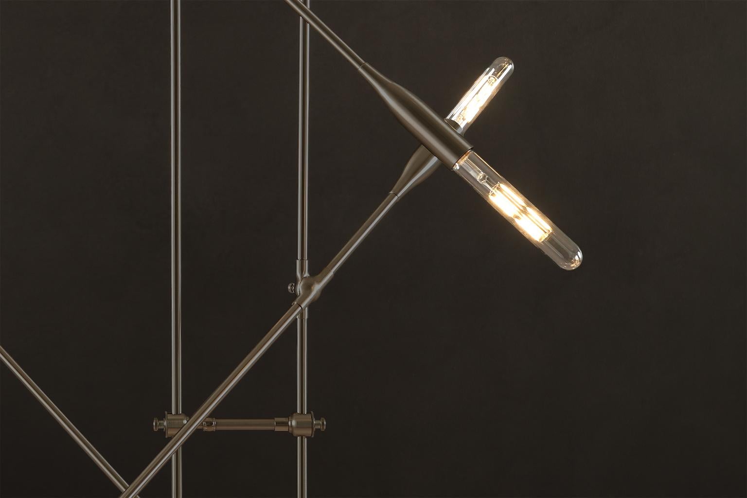 Sorenthia Grand, Mid-Century Modern Inspired Chandelier, Custom by Studio Dunn For Sale 3