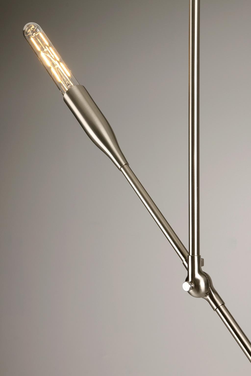 Metal Sorenthia Modern Pendant Stick Light by Studio Dunn  For Sale