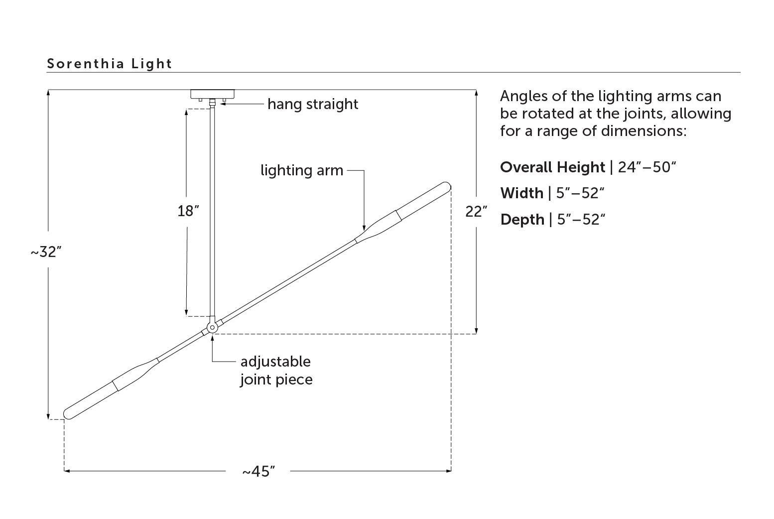 Sorenthia Modern Pendant Branch Light by Studio Dunn - Floor Model Ready to Ship 1