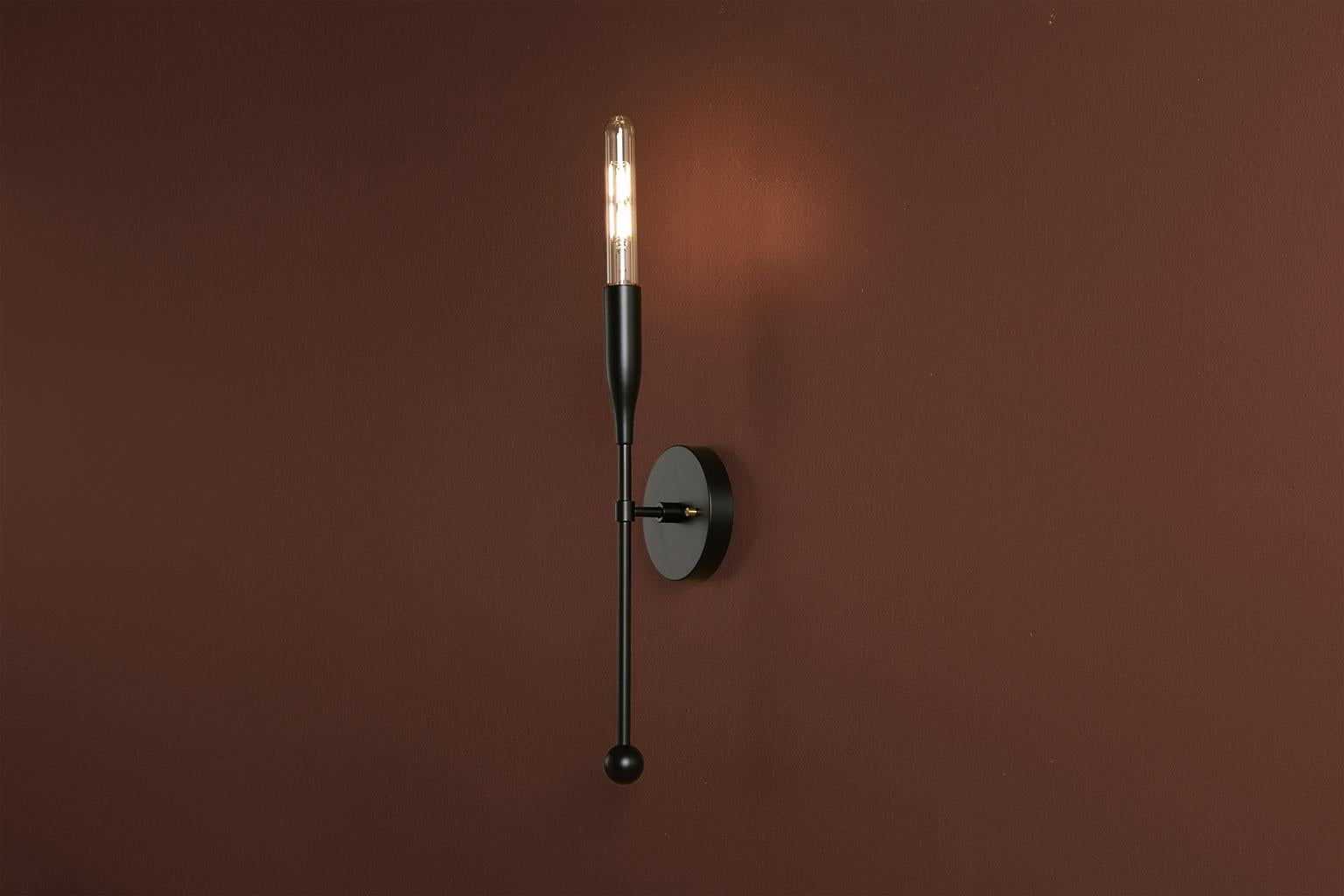 Mid-Century Modern Sorenthia Sconce by Studio Dunn, Contemporary Linear Wall Sconce For Sale