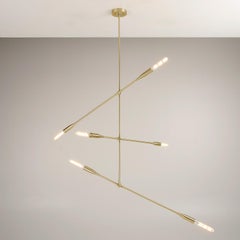 Sorenthia Three-Arm Contemporary Light Fixture, Custom-Made by Studio DUNN