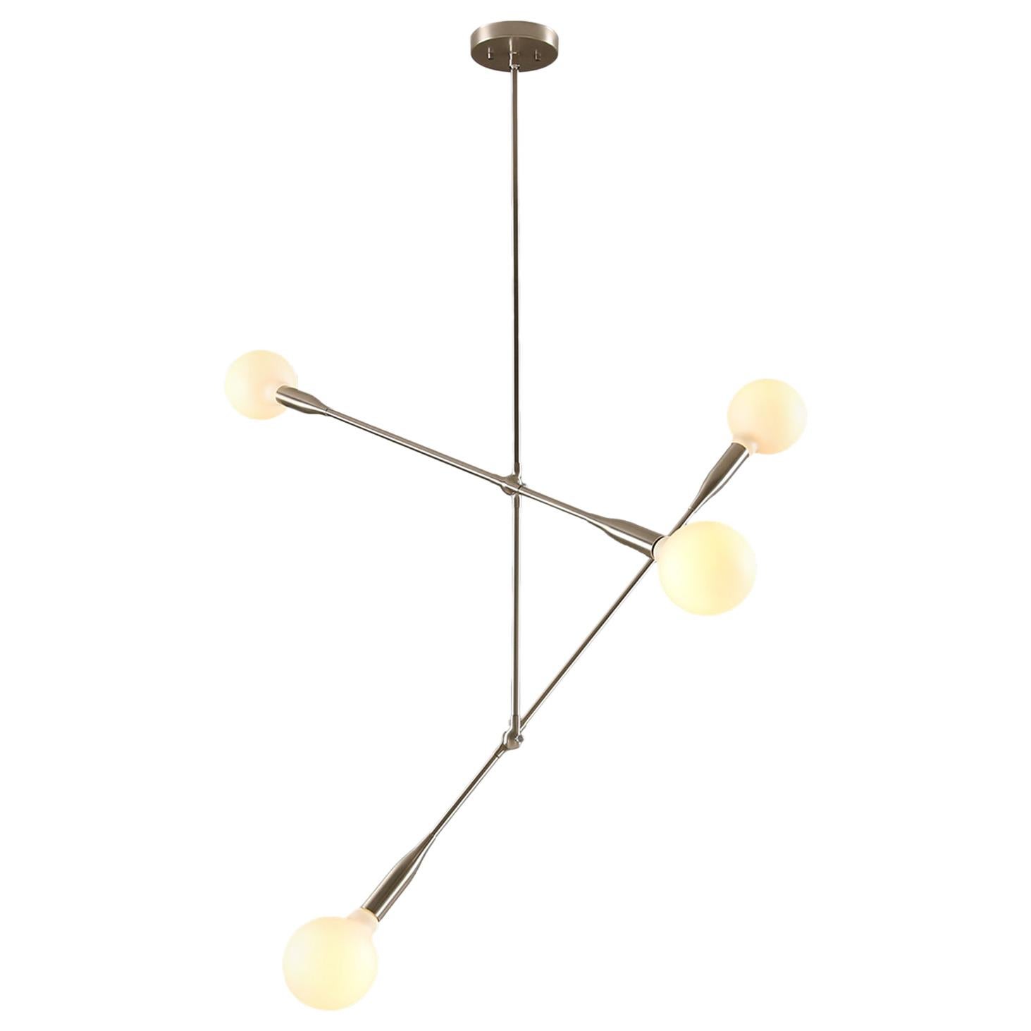 Sorenthia Two-Arm Light, Custom-Made Contemporary Pendant by Studio Dunn