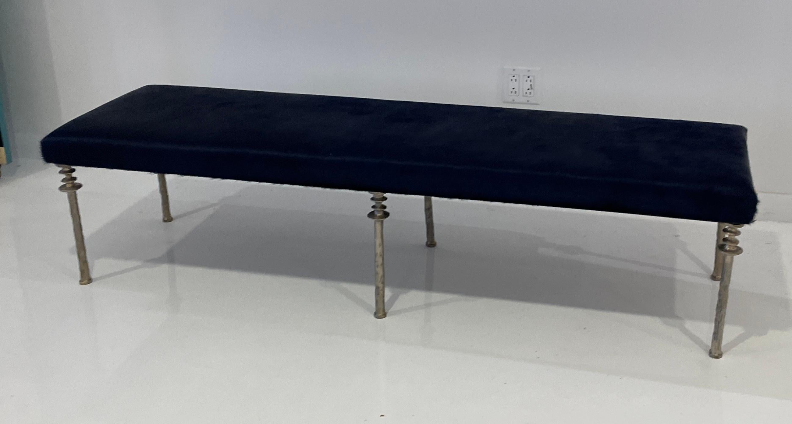 Américain Banc Sorgue Bronze Silver Wash Legs en vente