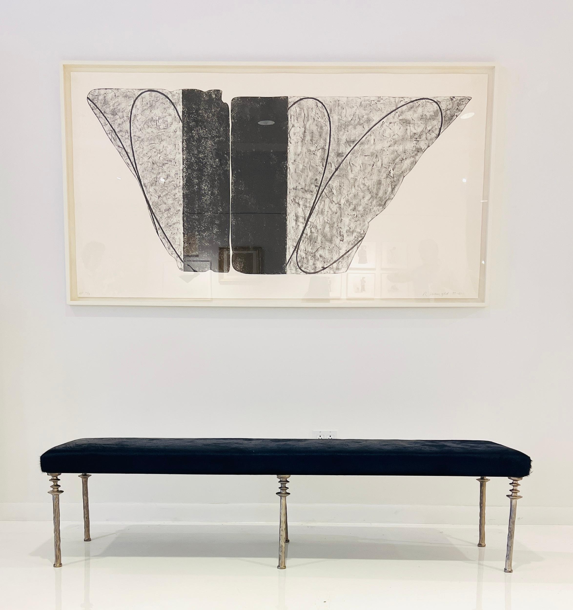 Banc Sorgue Bronze Silver Wash Legs Neuf - En vente à Los Angeles, CA