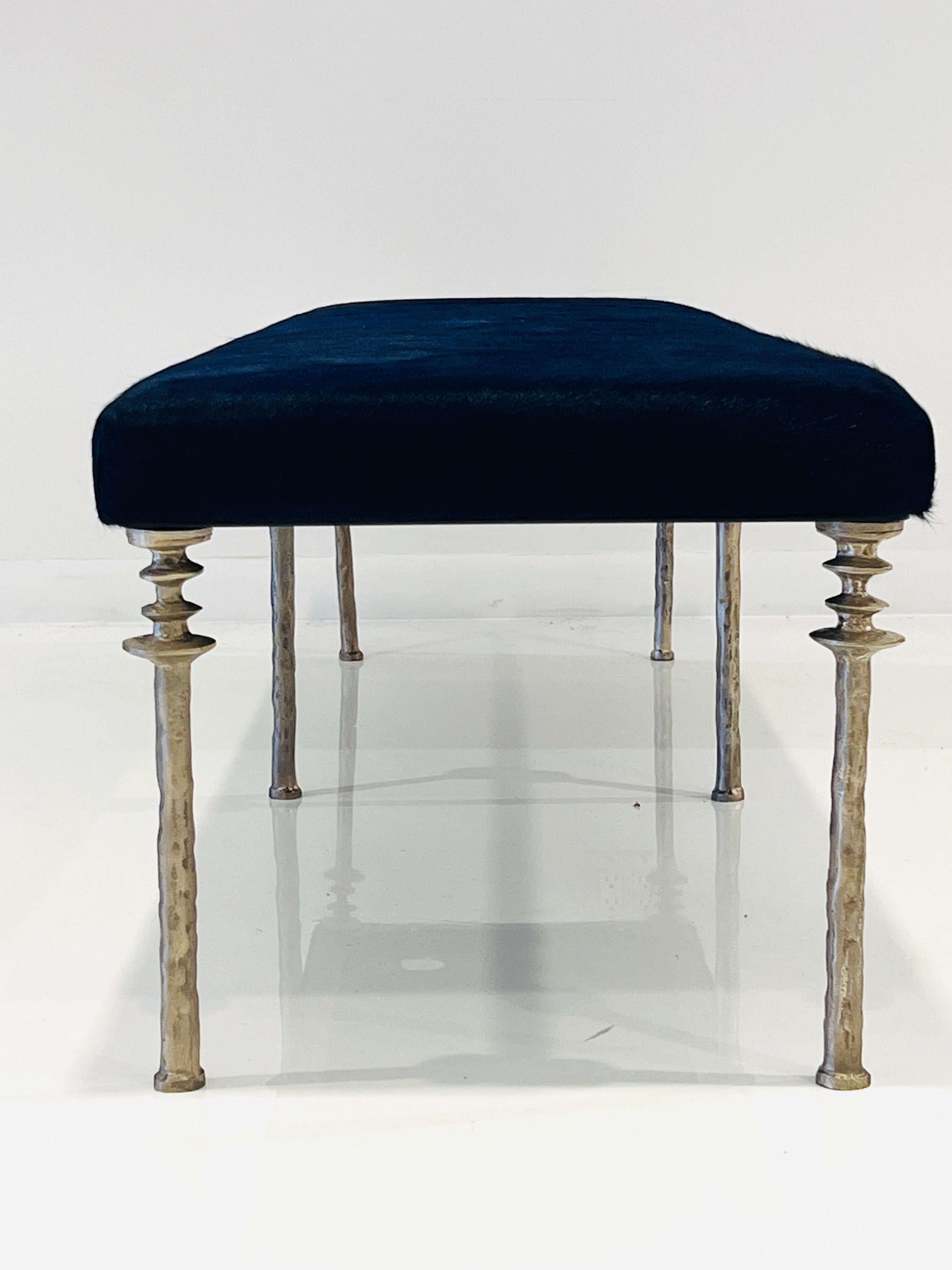 Banc Sorgue Bronze Silver Wash Legs en vente 1