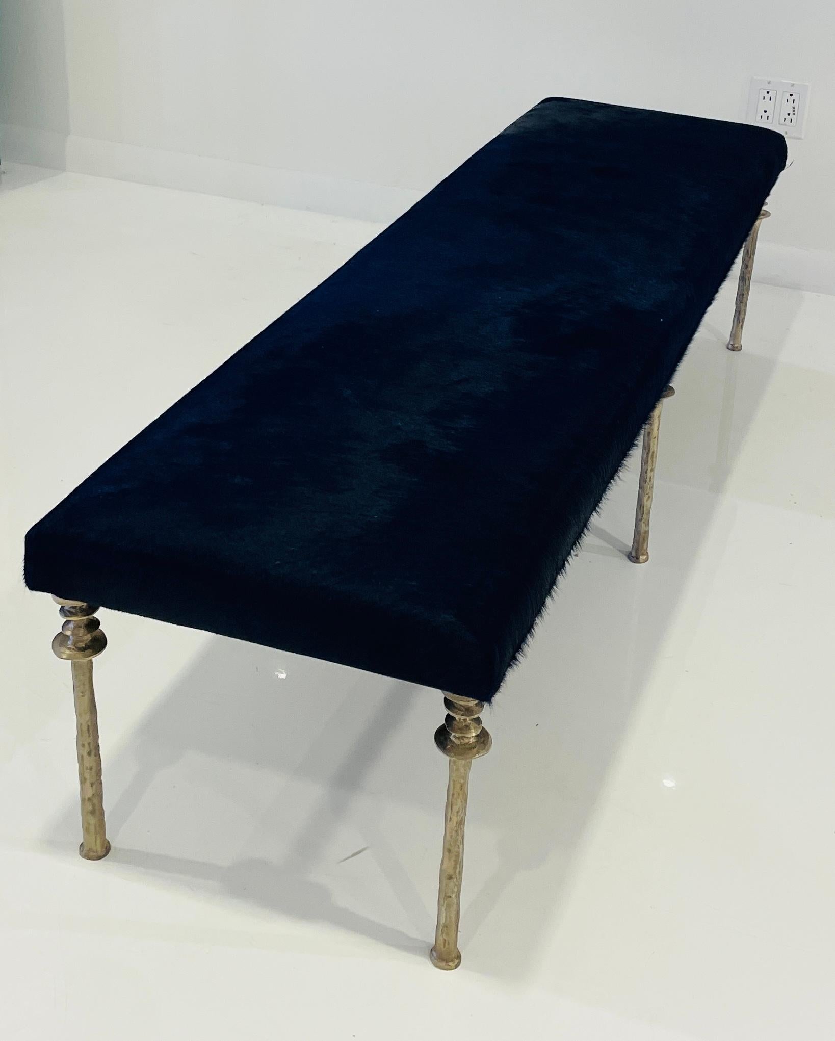 Banc Sorgue Bronze Silver Wash Legs en vente 3