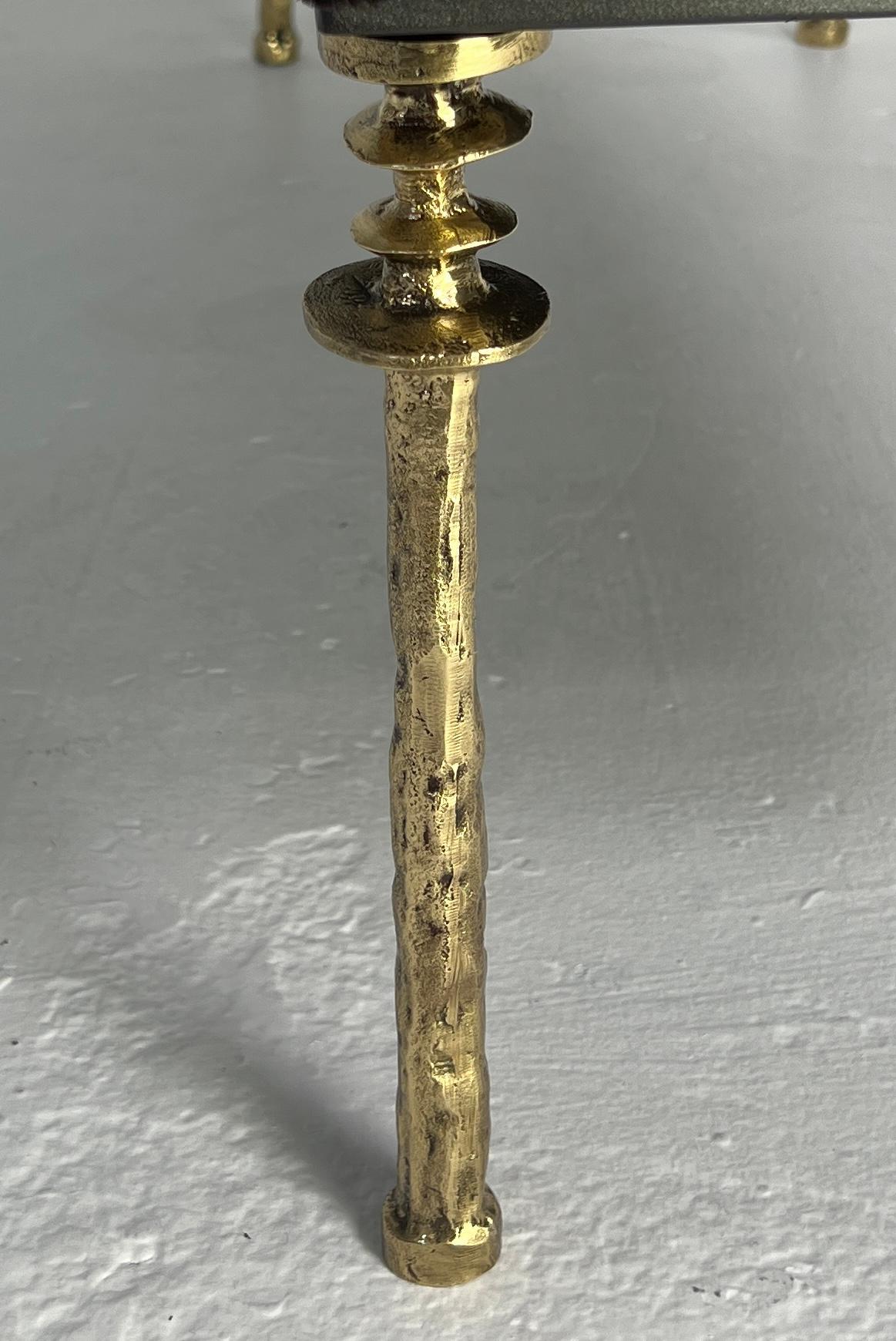 Sorgue Bench Gold Bronze Legs by Bourgeois Boheme Atelier For Sale 2