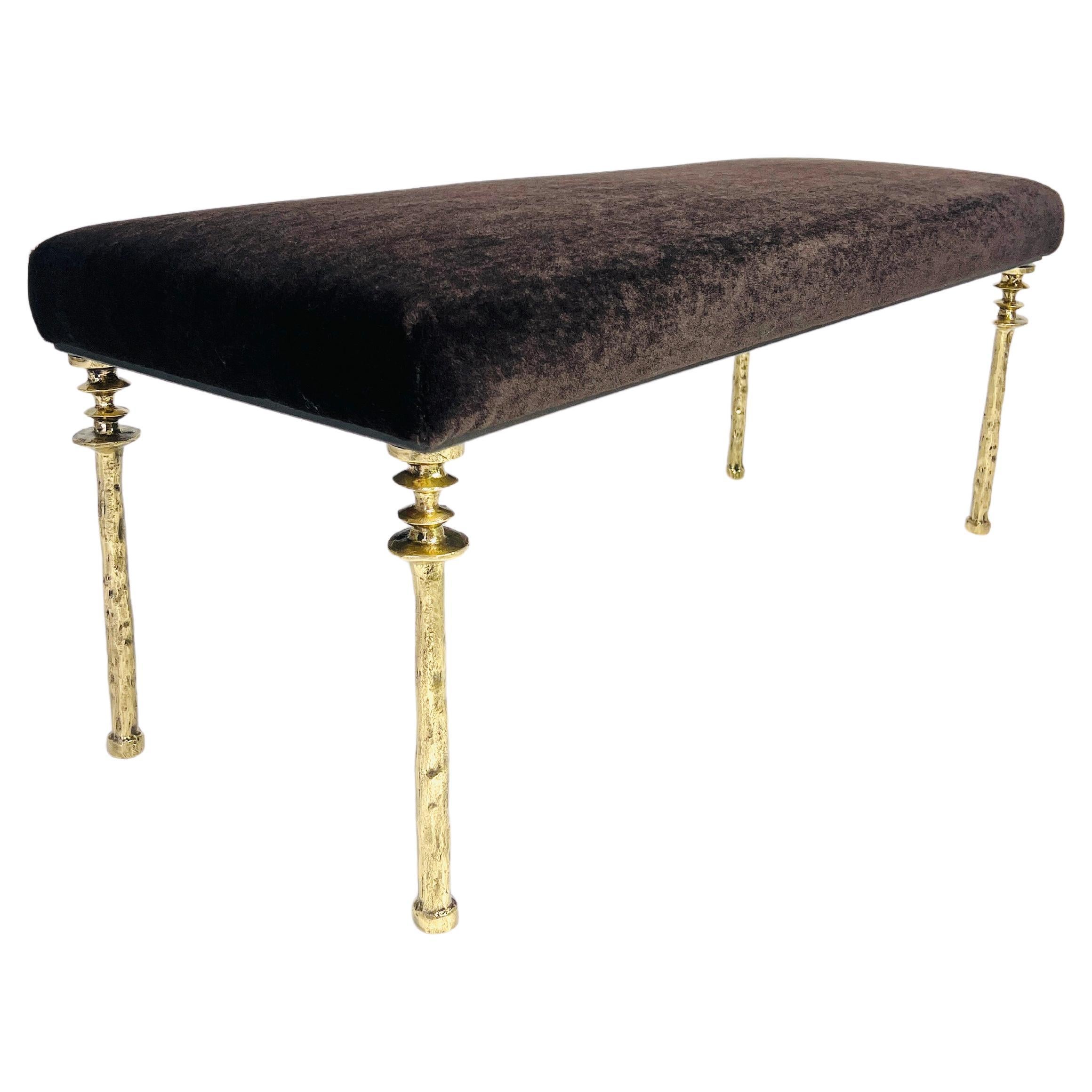 Sorgue Bench Gold Bronze Legs by Bourgeois Boheme Atelier