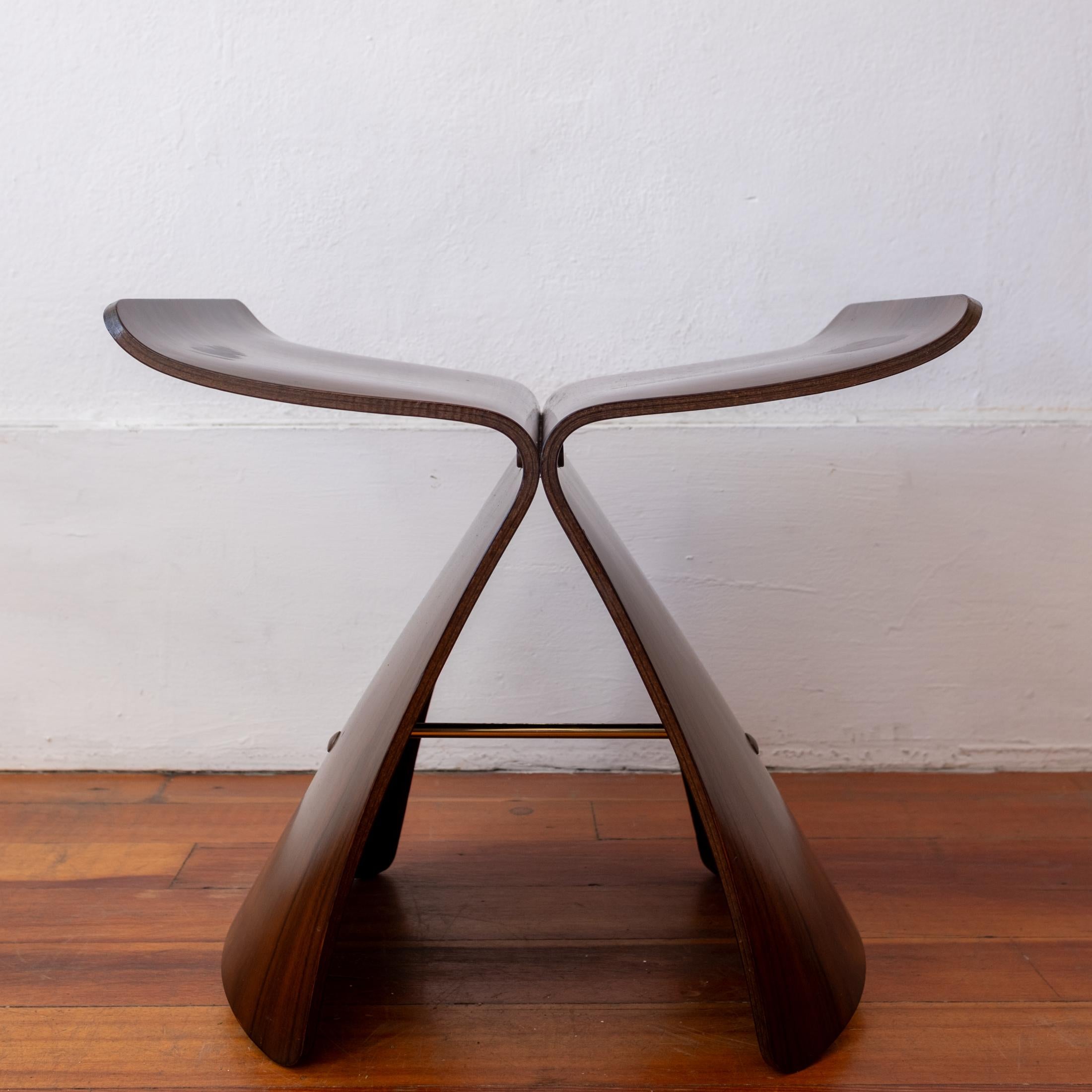 Sori Yanagi Butterfly Stool Rosewood Brass 7