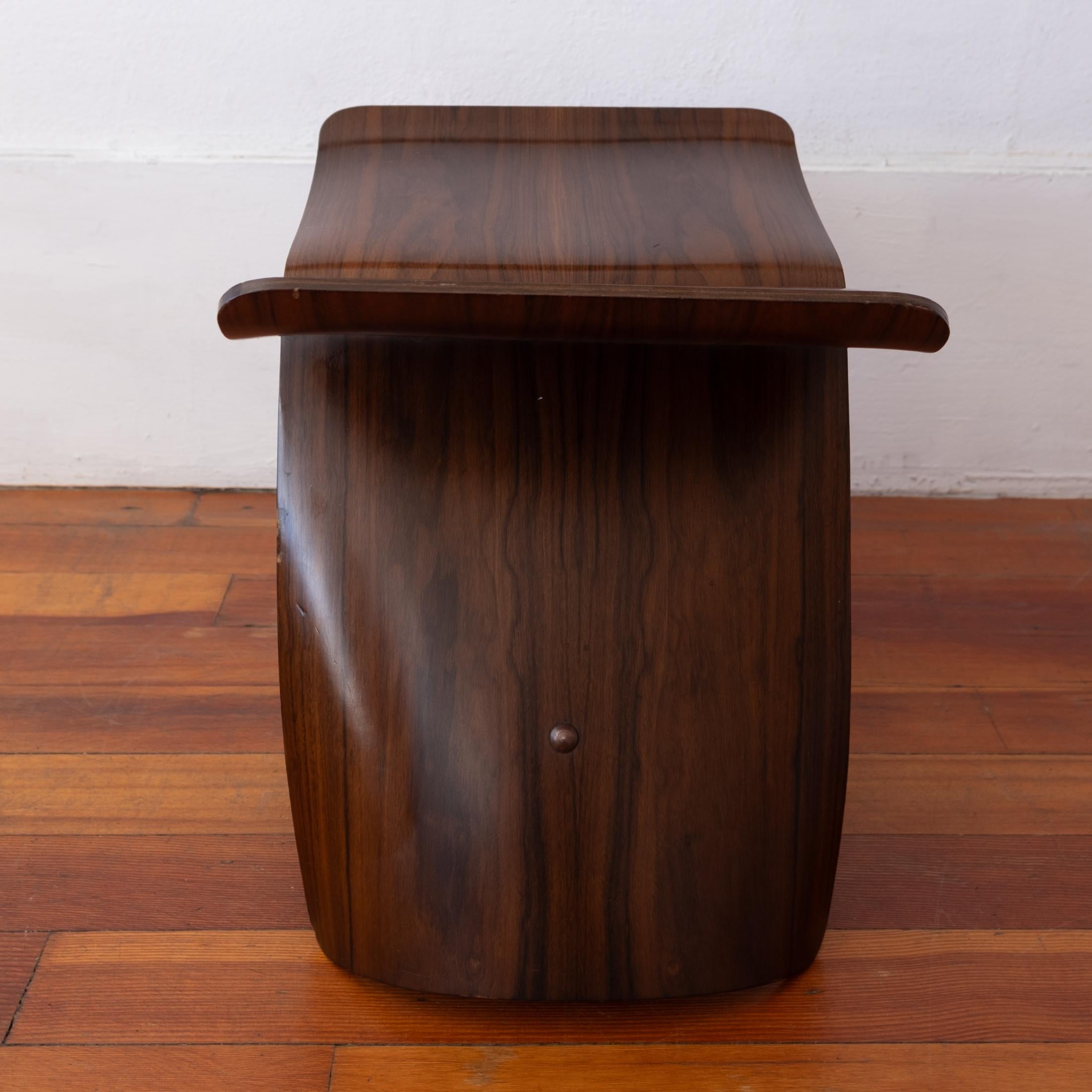Mid-20th Century Sori Yanagi Butterfly Stool Rosewood Brass