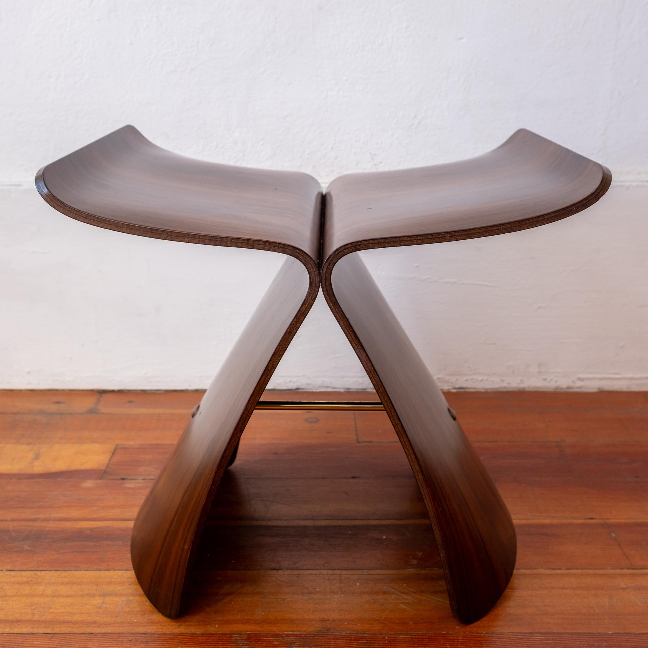 Sori Yanagi Butterfly Stool Rosewood Brass 1