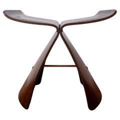 Sori Yanagi Butterfly Stool Rosewood Brass