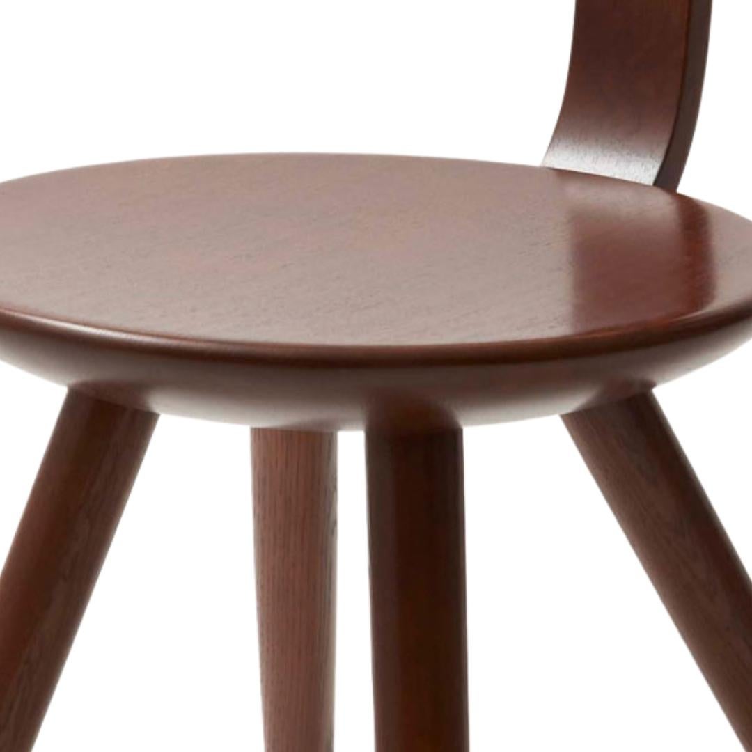 Fauteuil de salle à mangerCollection de Sori Yanagi en chêne blanc teinté pour Hida en vente 1