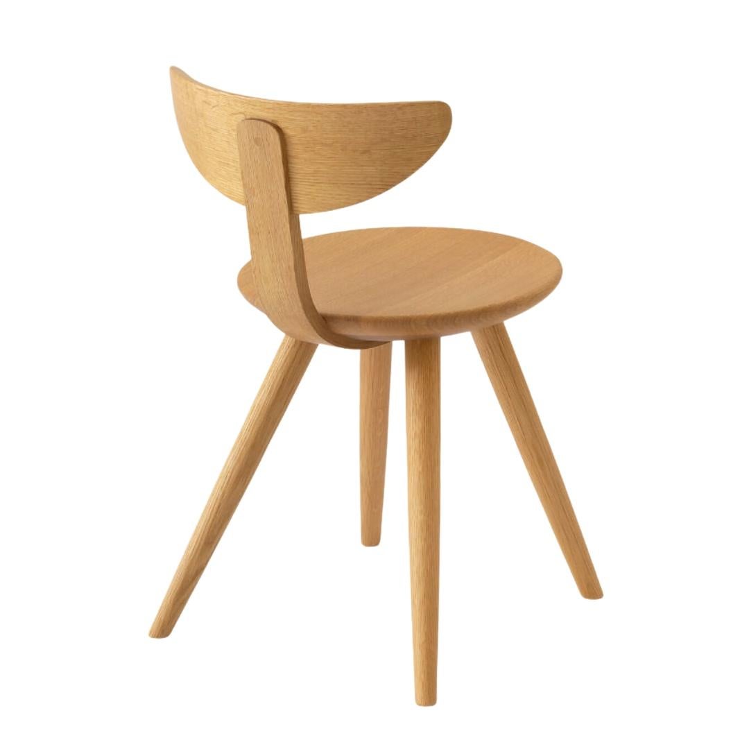Hand-Crafted Sori Yanagi 'Collection' Dining Chair in White Oak for Hida For Sale