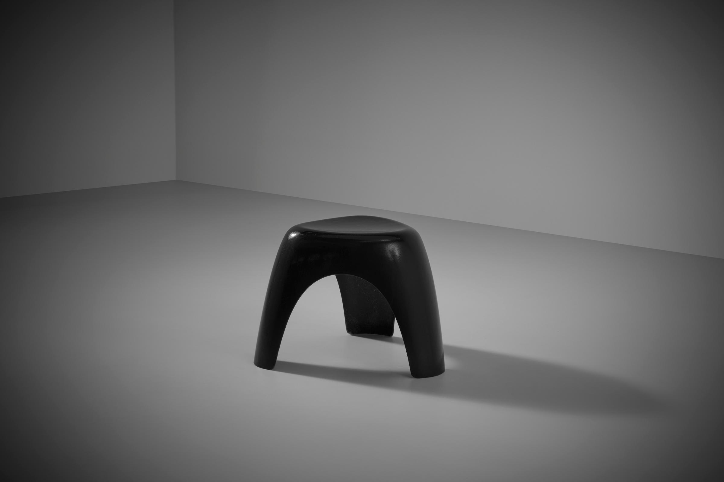 Elephant stool by Sori Yanagi for Kotobuki Seating Company, Tokyo 1954. Yanagi originally designed the stool as a work chair for his studio, a couple of years later it was released by Kotobuki after the technology for producing fiberglass was