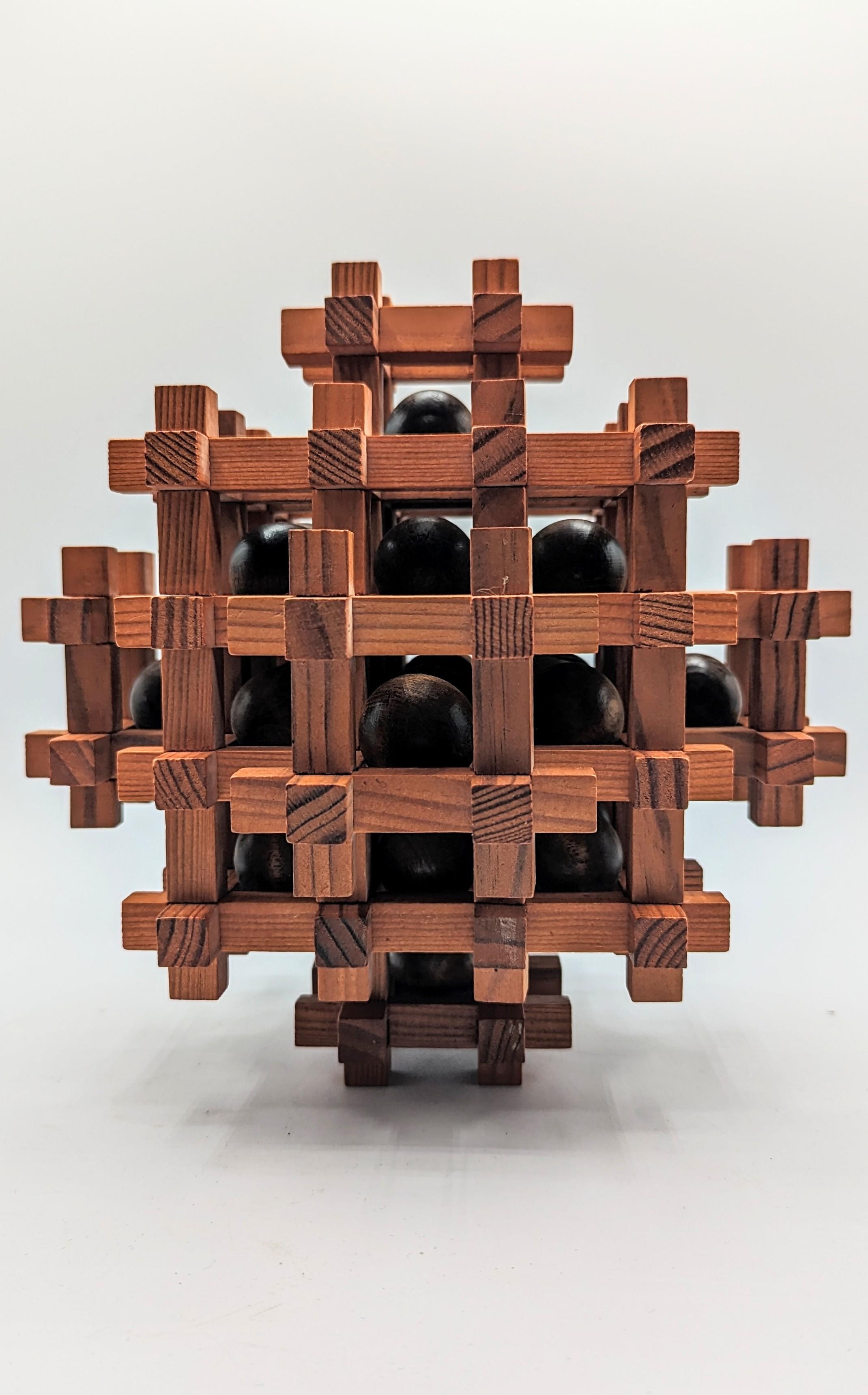 Sori Yanagi Oversized Captive Ball Puzzle Sculpture, 1960s 9