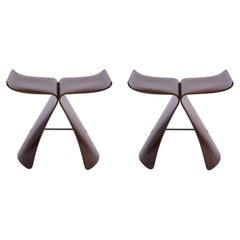 Sori Yanagi Rosewood Butterfly Stools