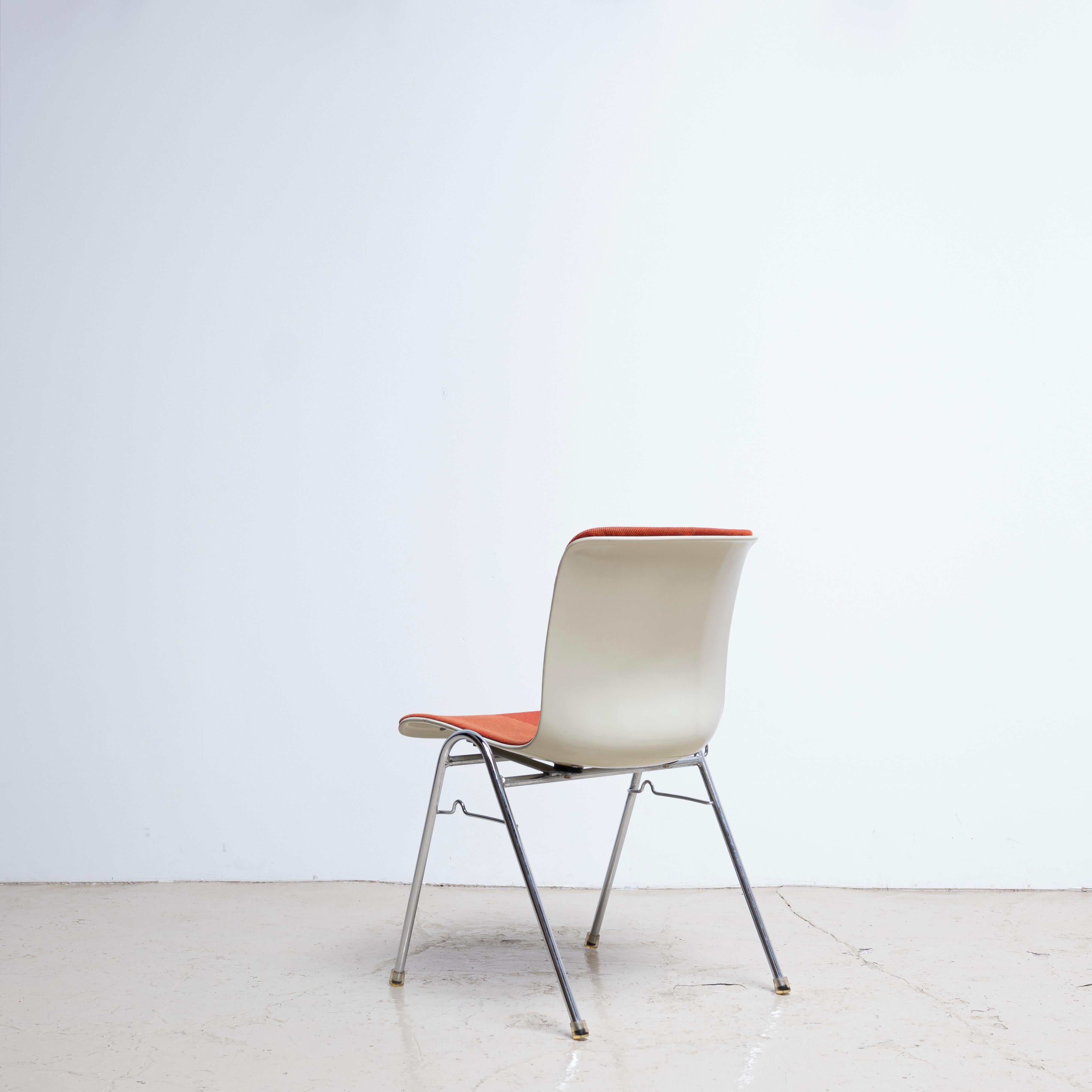 Steel Sori Yanagi Side Chairs for Kotobuki, Pair, Designed in 1969 For Sale