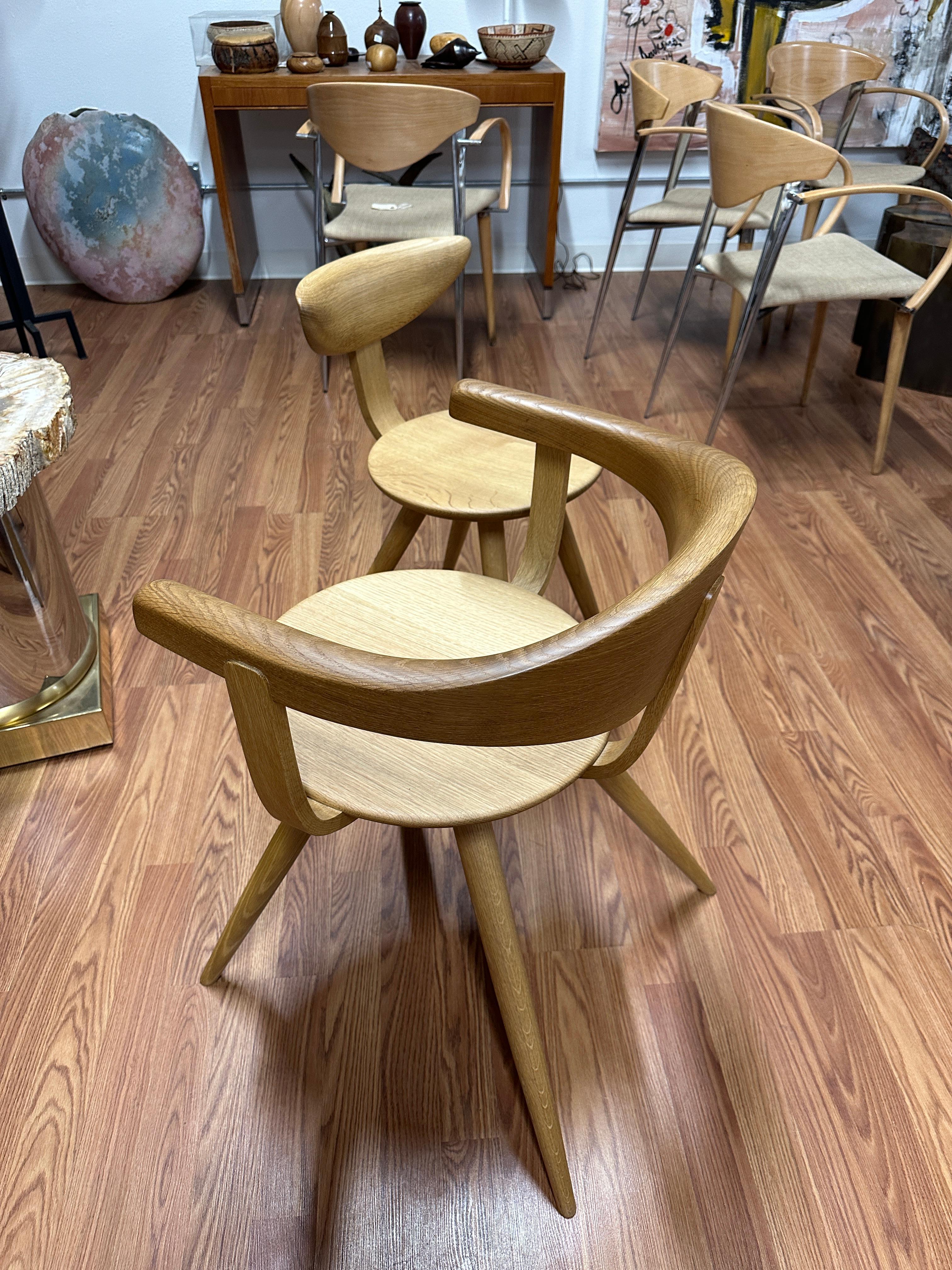 Japonais Table et chaises en chêne blanchi Sori Yonagi pour Hida réédition 2022 en vente