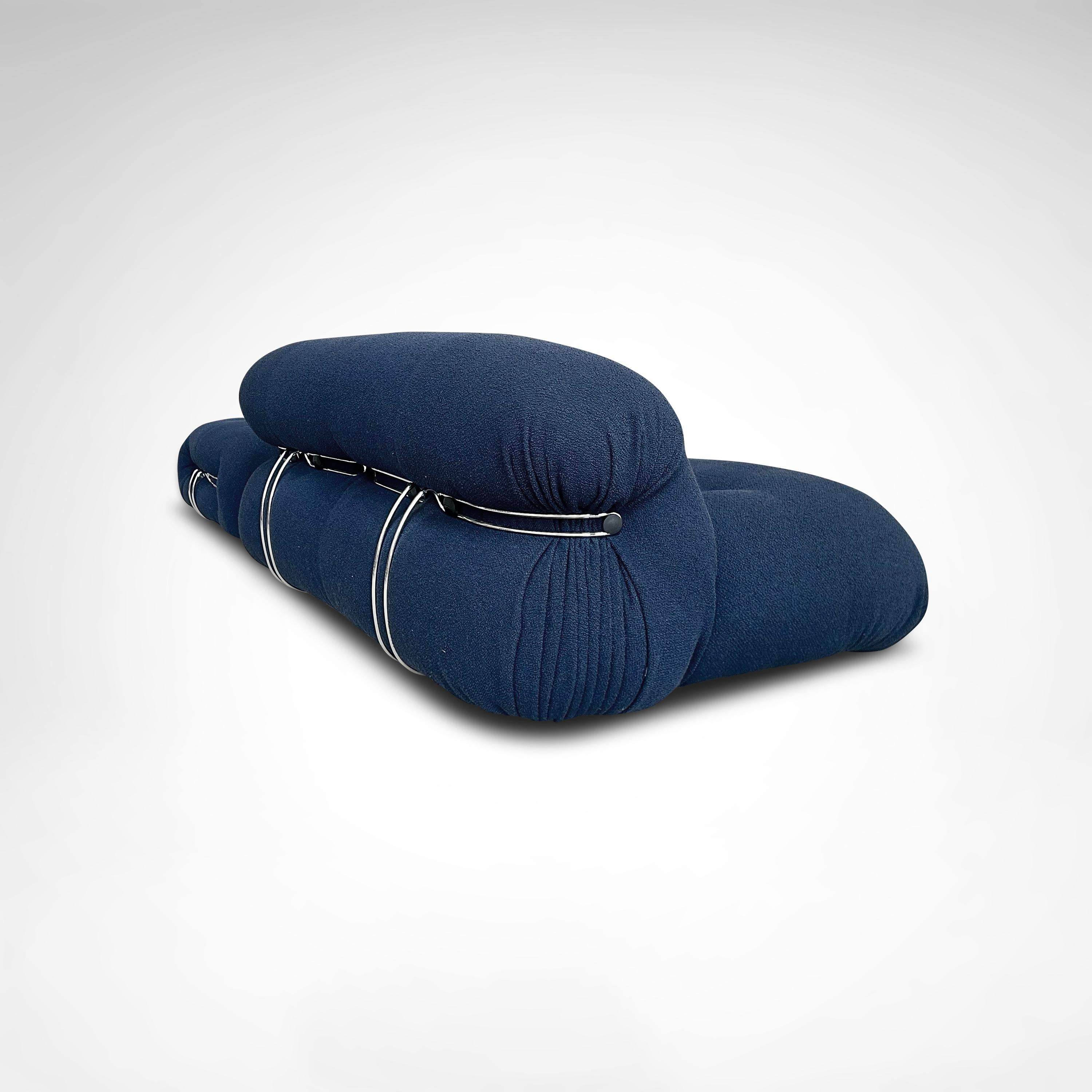 Sofá de 2 plazas y puf Soriana de Tobia & Tobia Scarpa para Cassina en venta 3
