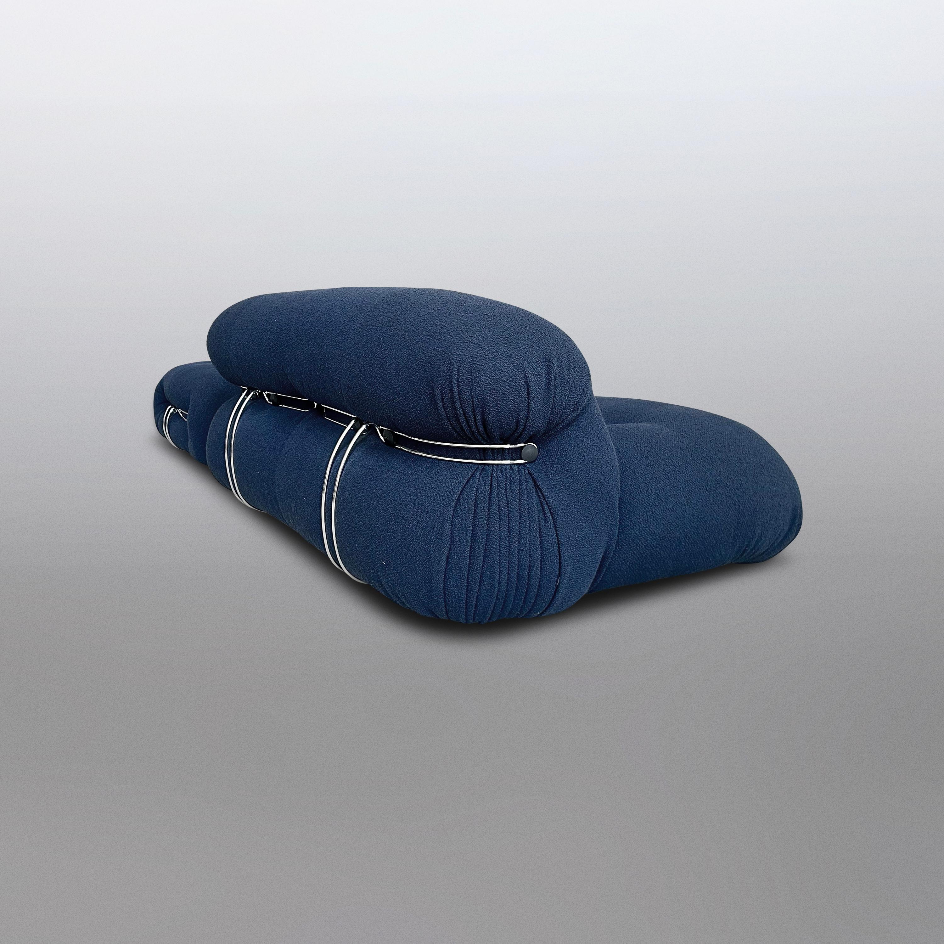 Soriana 2 seater sofa and ottoman by Tobia & Afra Scarpa for Cassina For Sale 2