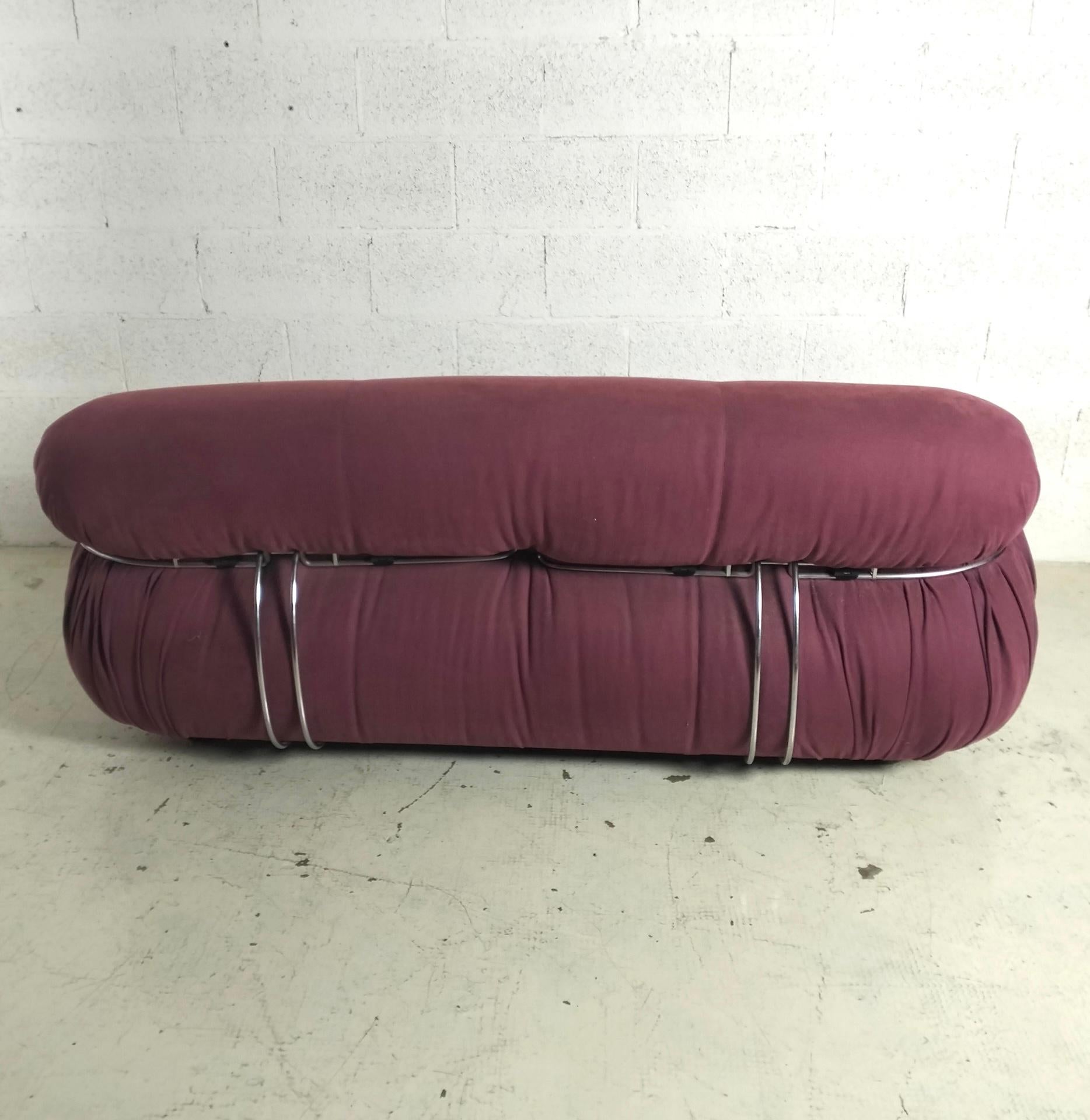Milieu du XXe siècle Canapé 2 places Soriana par Afra & Tobia Scarpa pour Cassina années 60, 70 en vente