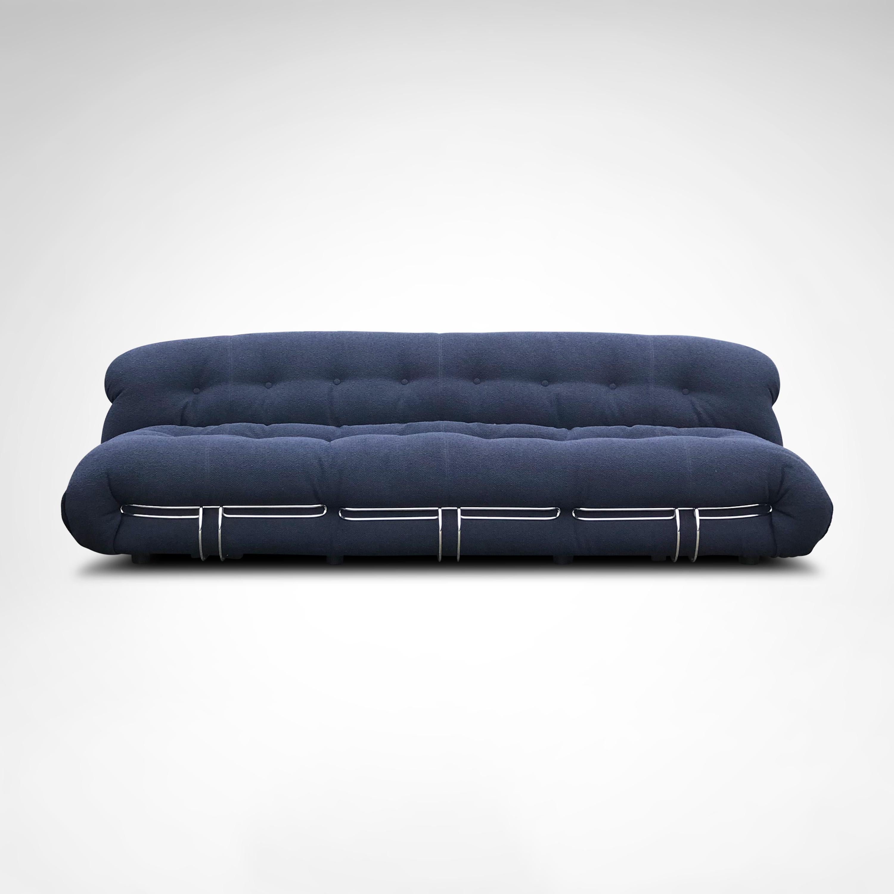 Soriana 3-Sitzer-Sofa von Tobia & Afra Scarpa für Cassina (Moderne der Mitte des Jahrhunderts) im Angebot