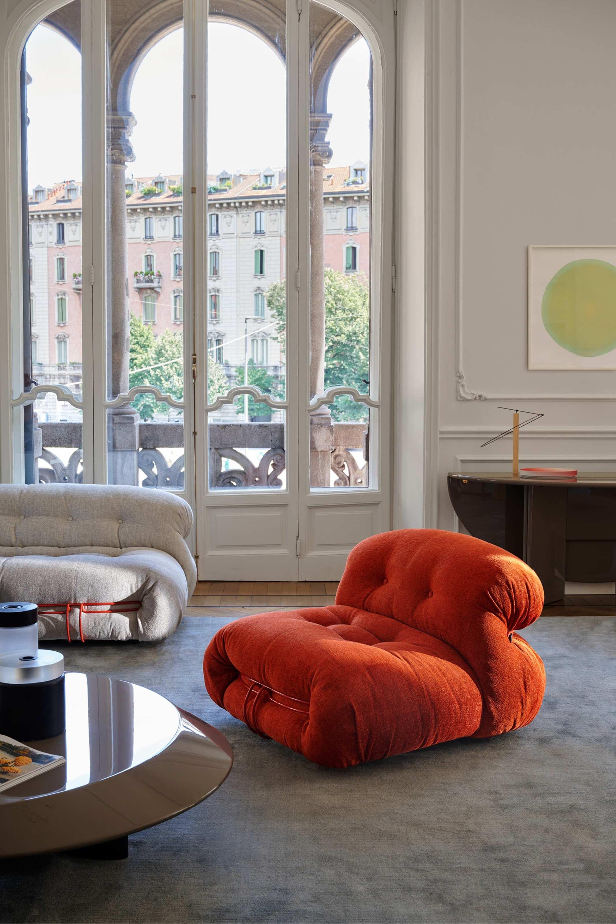Soriana Armchair by Afra & Tobia Scarpa for Cassina For Sale 1