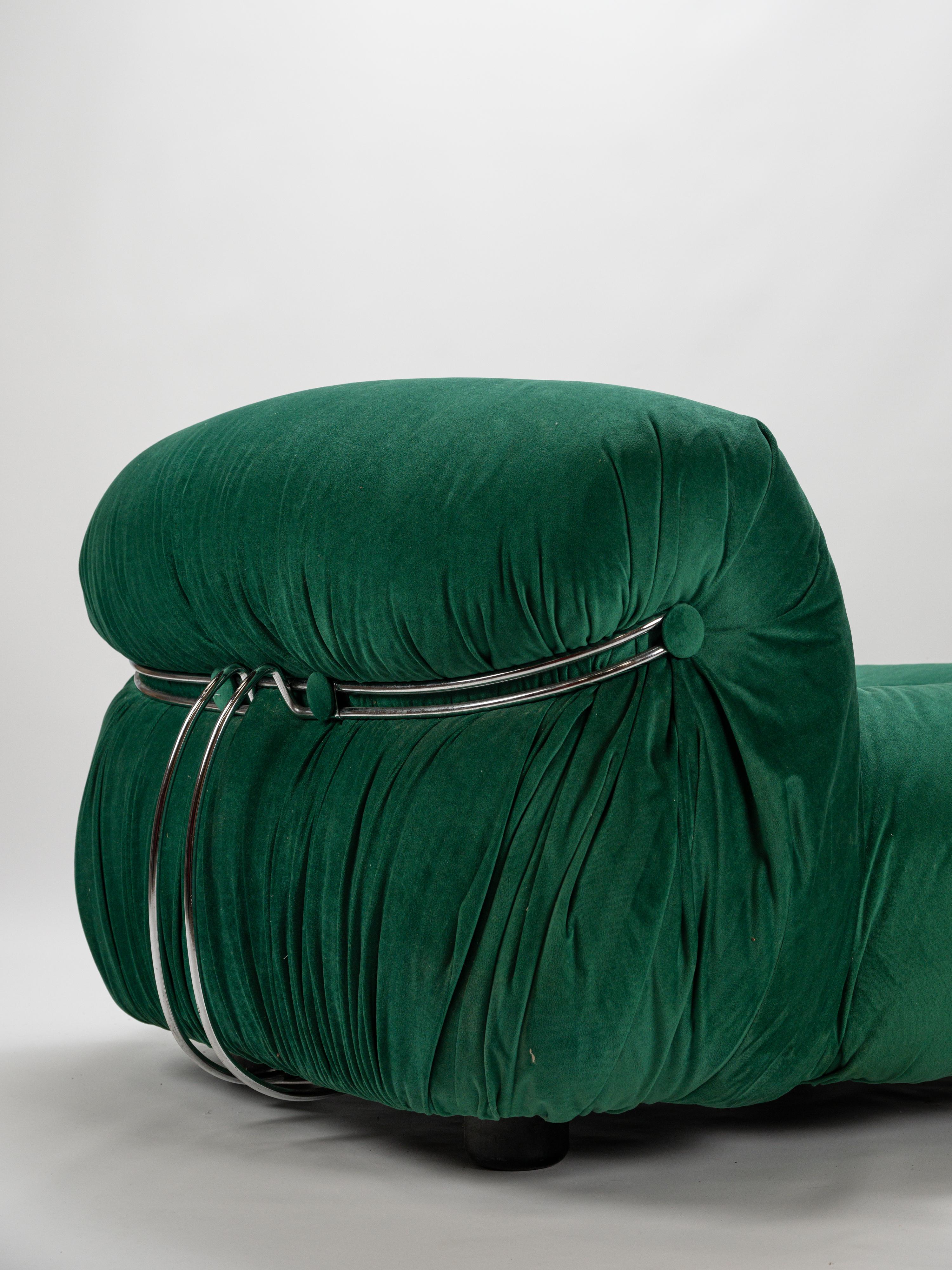 Soriana Sessel entworfen von Afra et Tobia Scarpa für Cassina um 1960 im Angebot 4