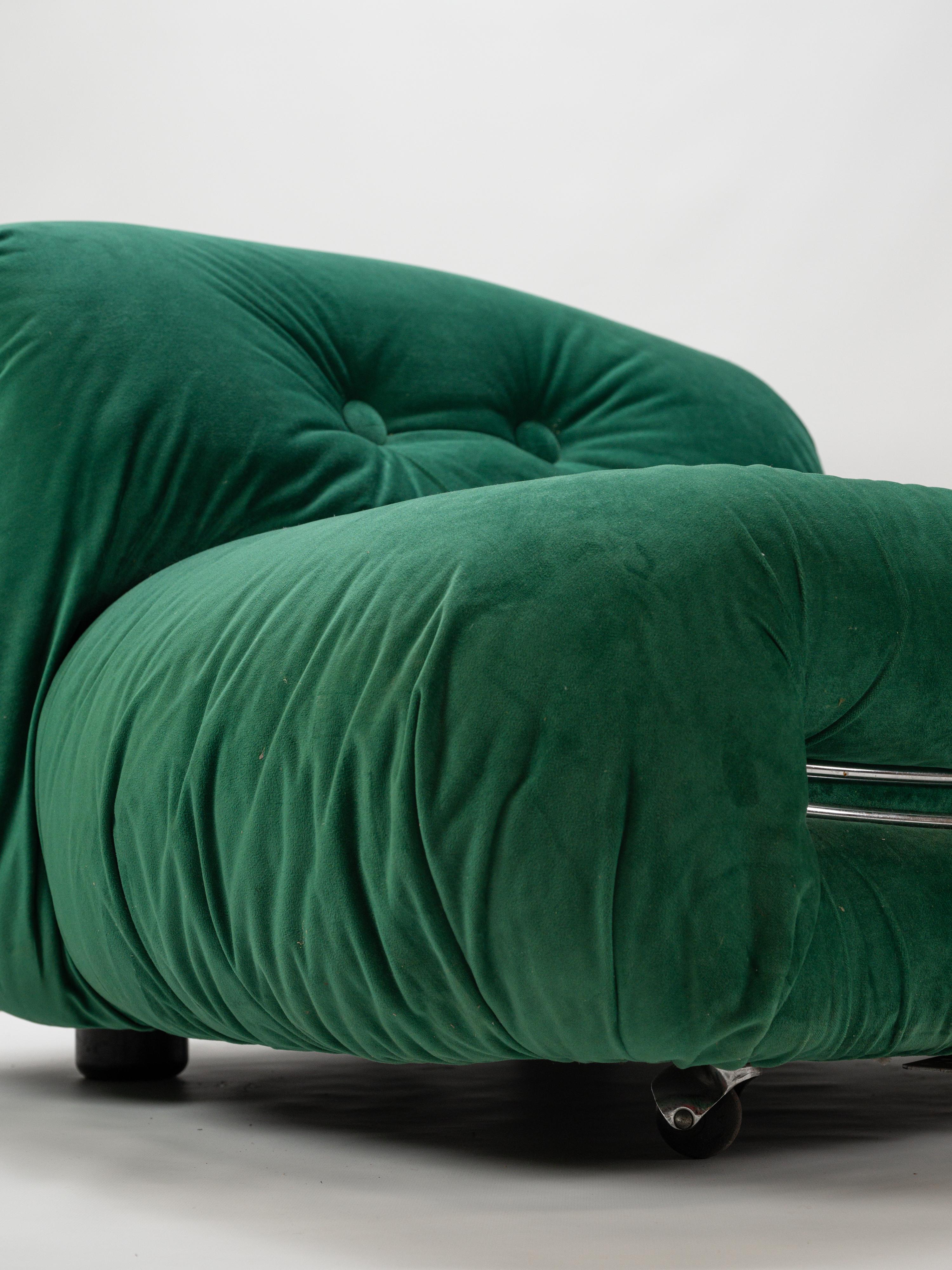 Soriana Sessel entworfen von Afra et Tobia Scarpa für Cassina um 1960 im Angebot 2