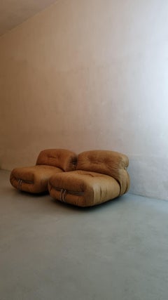 Soriana armchairs designed by  Afra and Tobia Scarpa for Cassina 1969