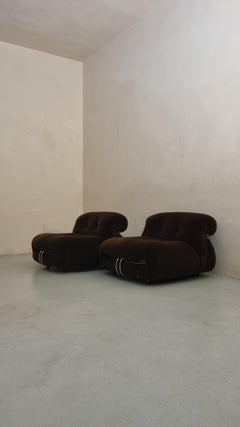 Soriana armchairs designed by  Afra and Tobia Scarpa for Cassina 1969