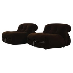 Soriana armchairs designed by  Afra and Tobia Scarpa for Cassina 1969