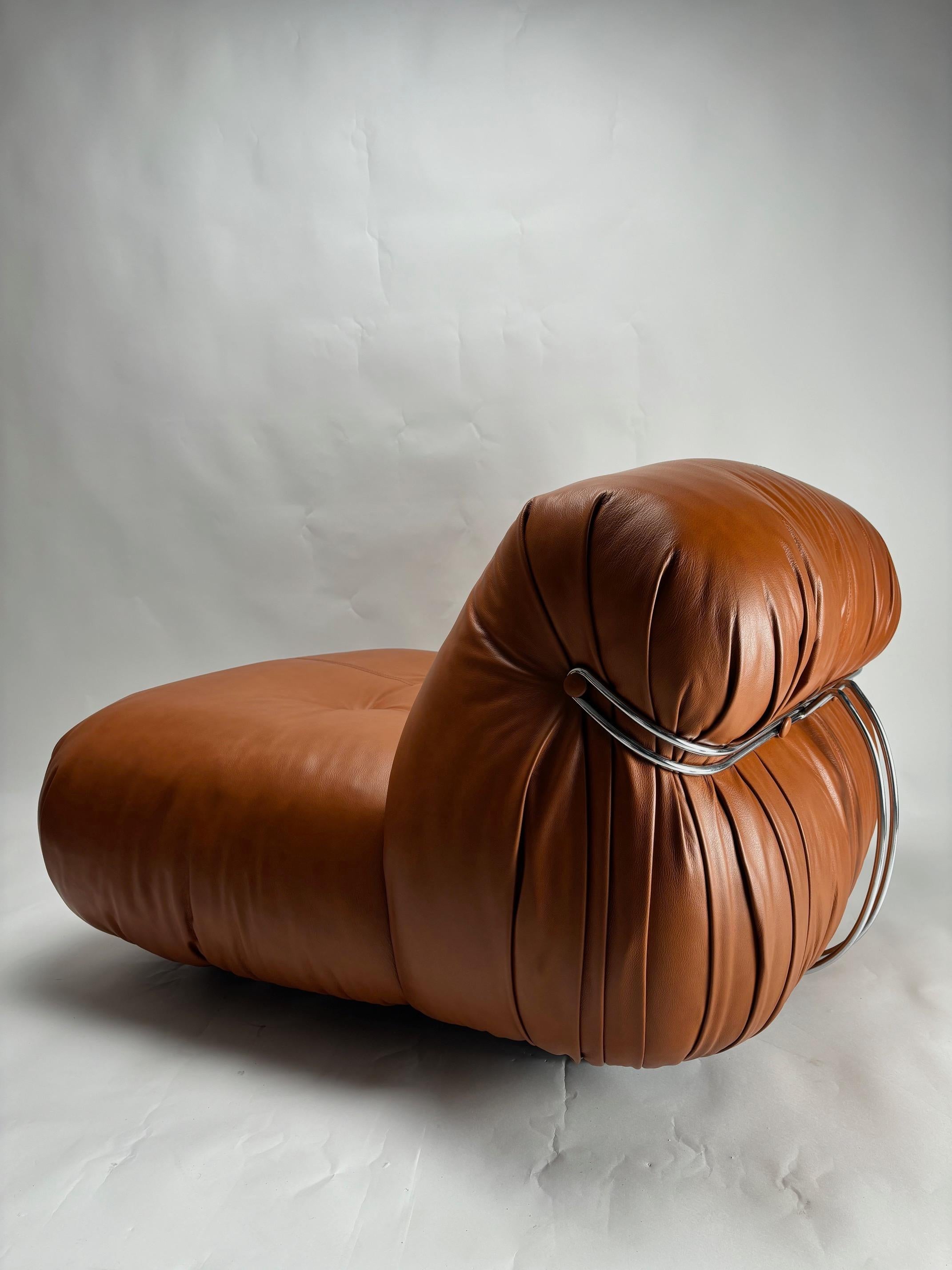 Italian Soriana Chairs  by Afra & Tobia Scarpa, Cassina, Italy, 1970s For Sale
