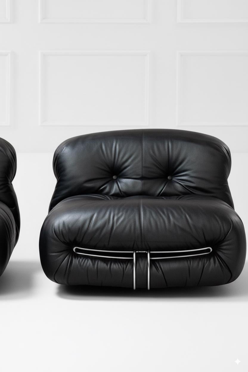 Soriana Stühle  Afra & Tobia Scarpa, Cassina, Italien, 1970er Jahre (Italienisch) im Angebot