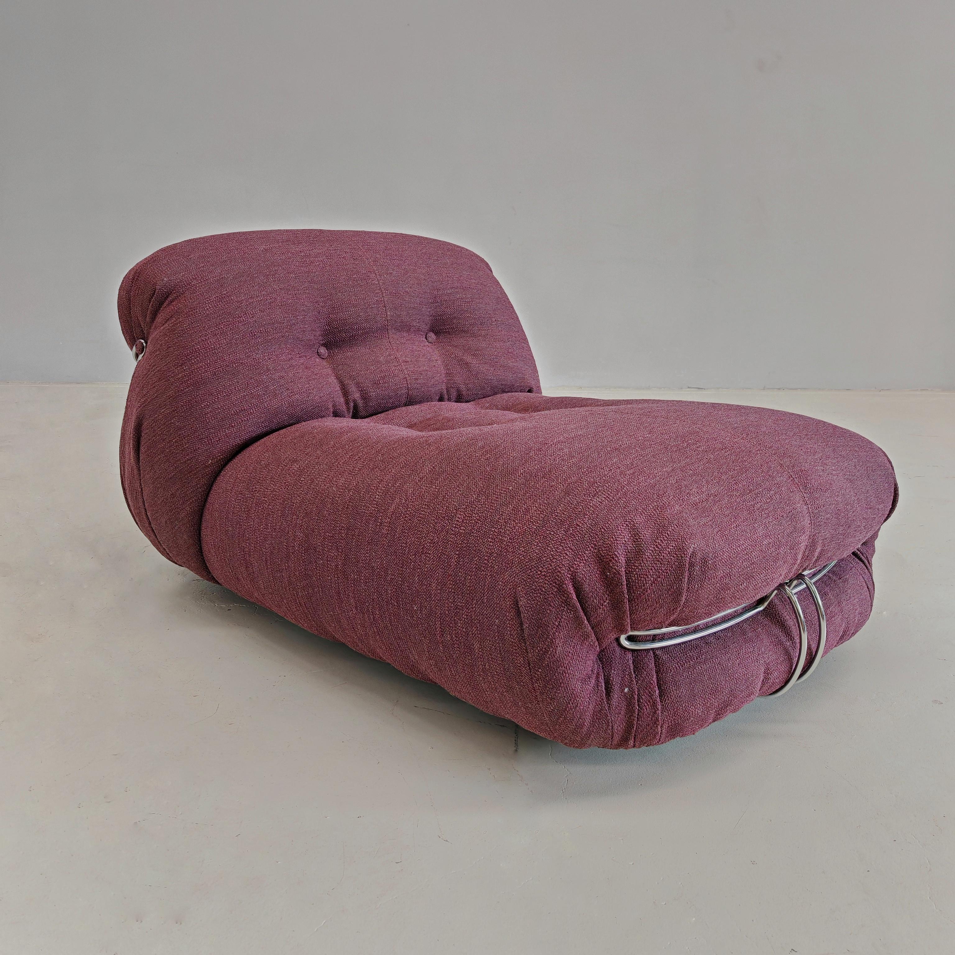 Soriana chaise longue by Afra and Tobia scarpa for Cassina 1970s For Sale 3