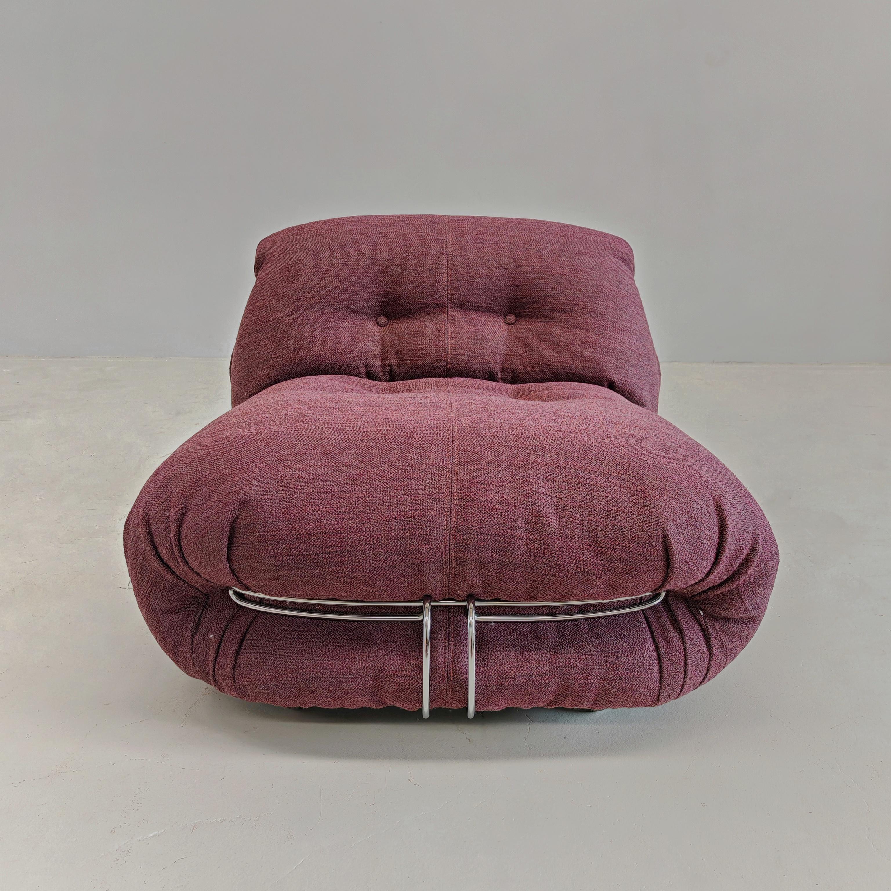 Soriana chaise longue by Afra and Tobia scarpa for Cassina 1970s For Sale 4