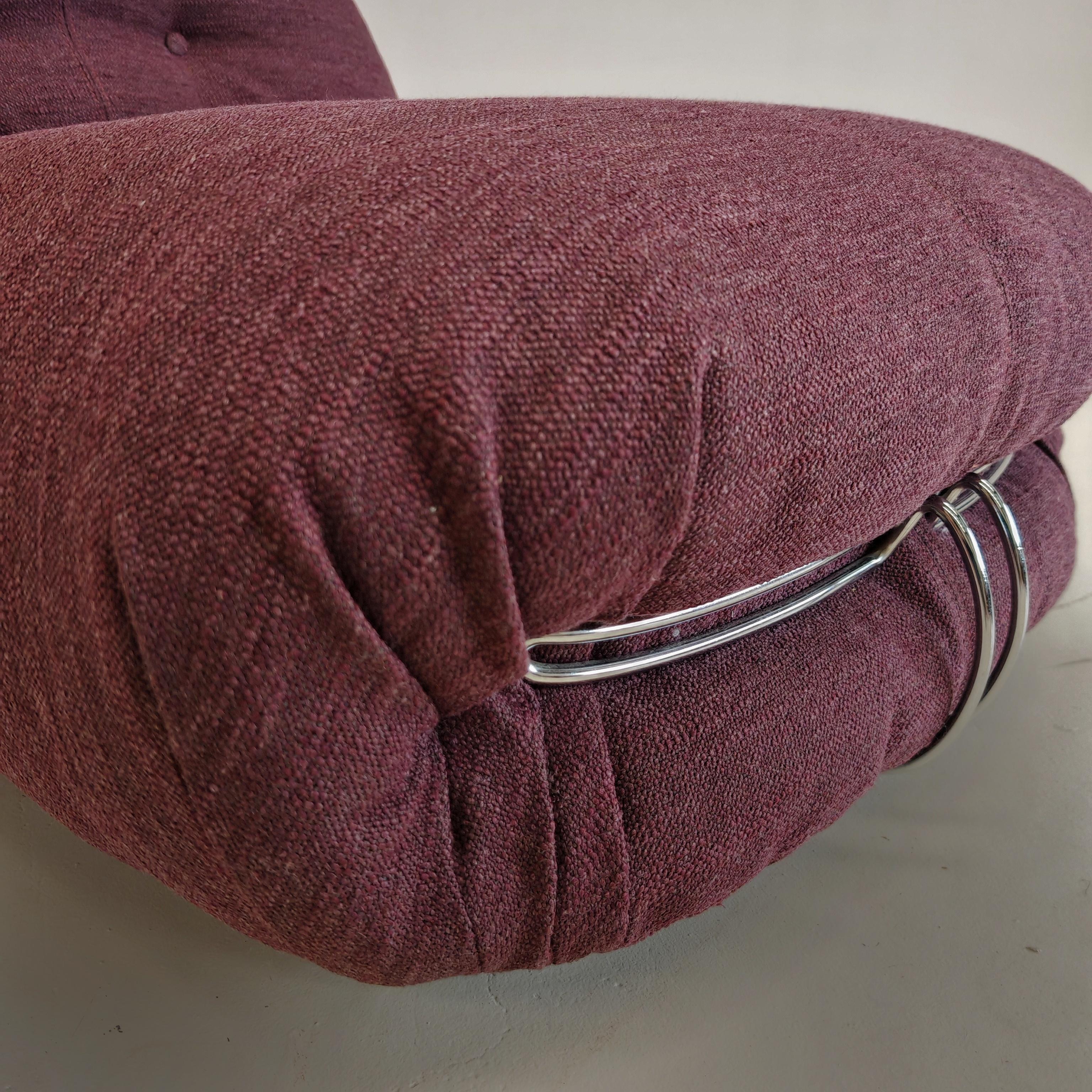 Soriana chaise longue by Afra and Tobia scarpa for Cassina 1970s For Sale 6