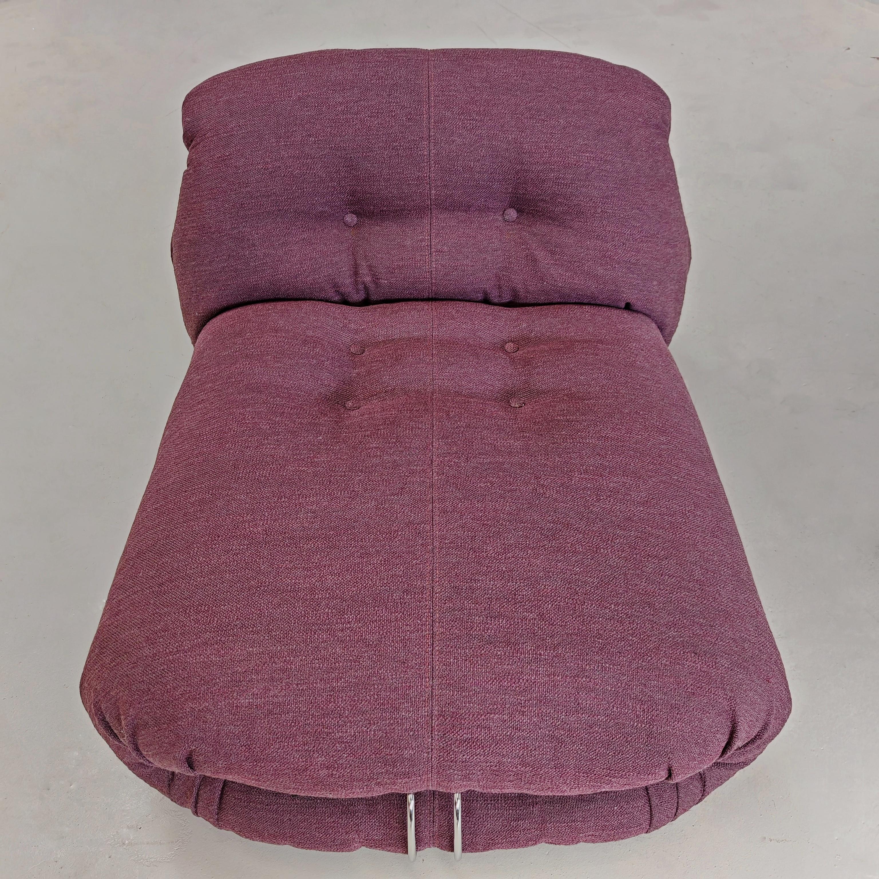 Soriana chaise longue by Afra and Tobia scarpa for Cassina 1970s For Sale 9