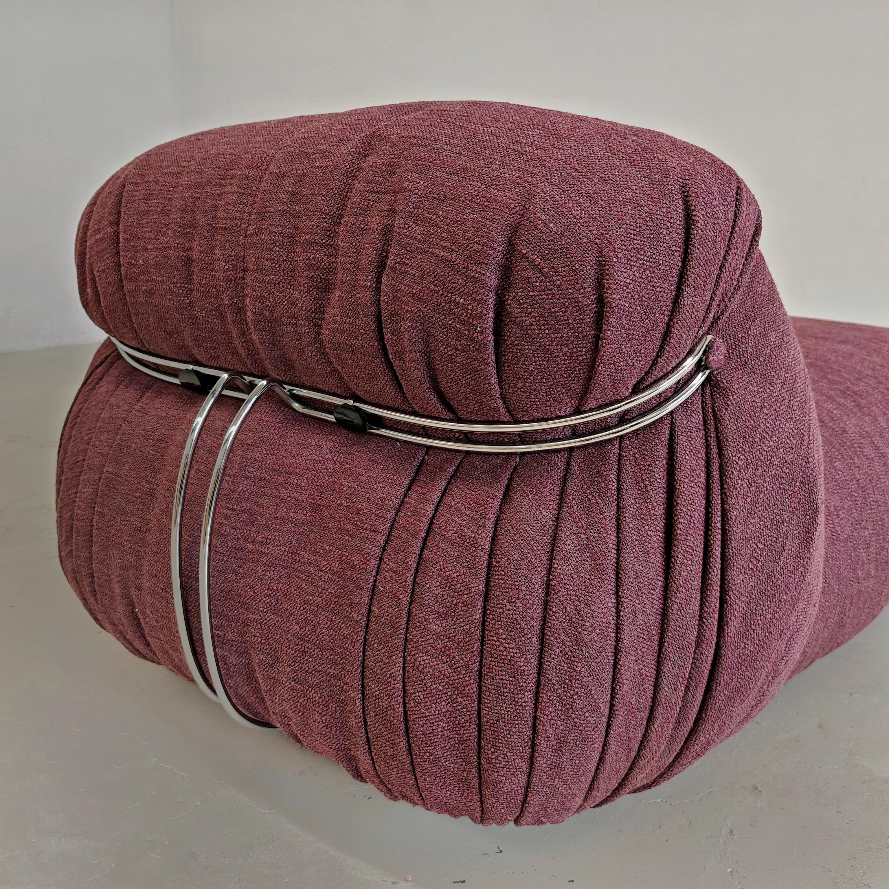 Soriana chaise longue by Afra and Tobia scarpa for Cassina 1970s For Sale 12