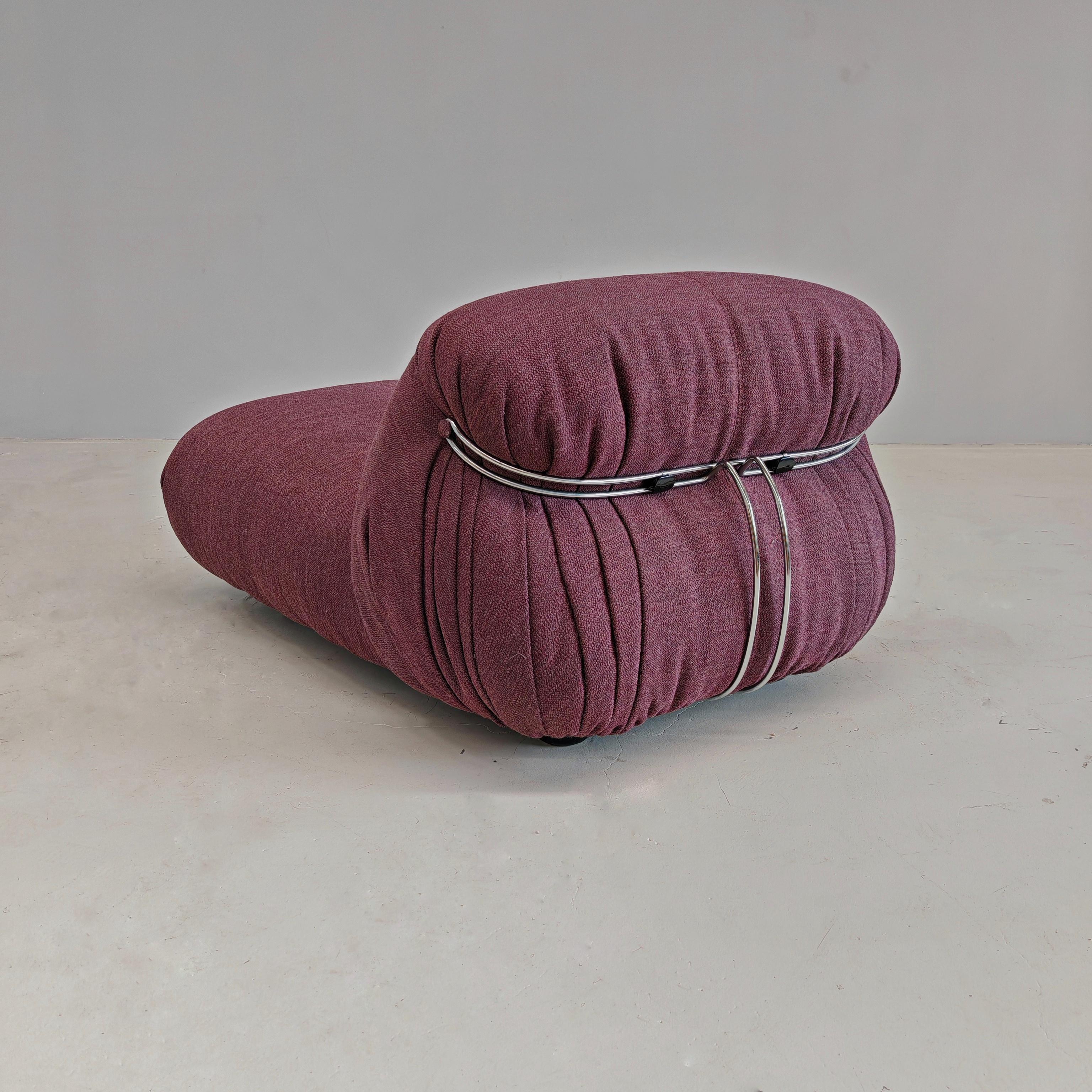 Soriana chaise longue by Afra and Tobia scarpa for Cassina 1970s In Excellent Condition For Sale In Milano, MI