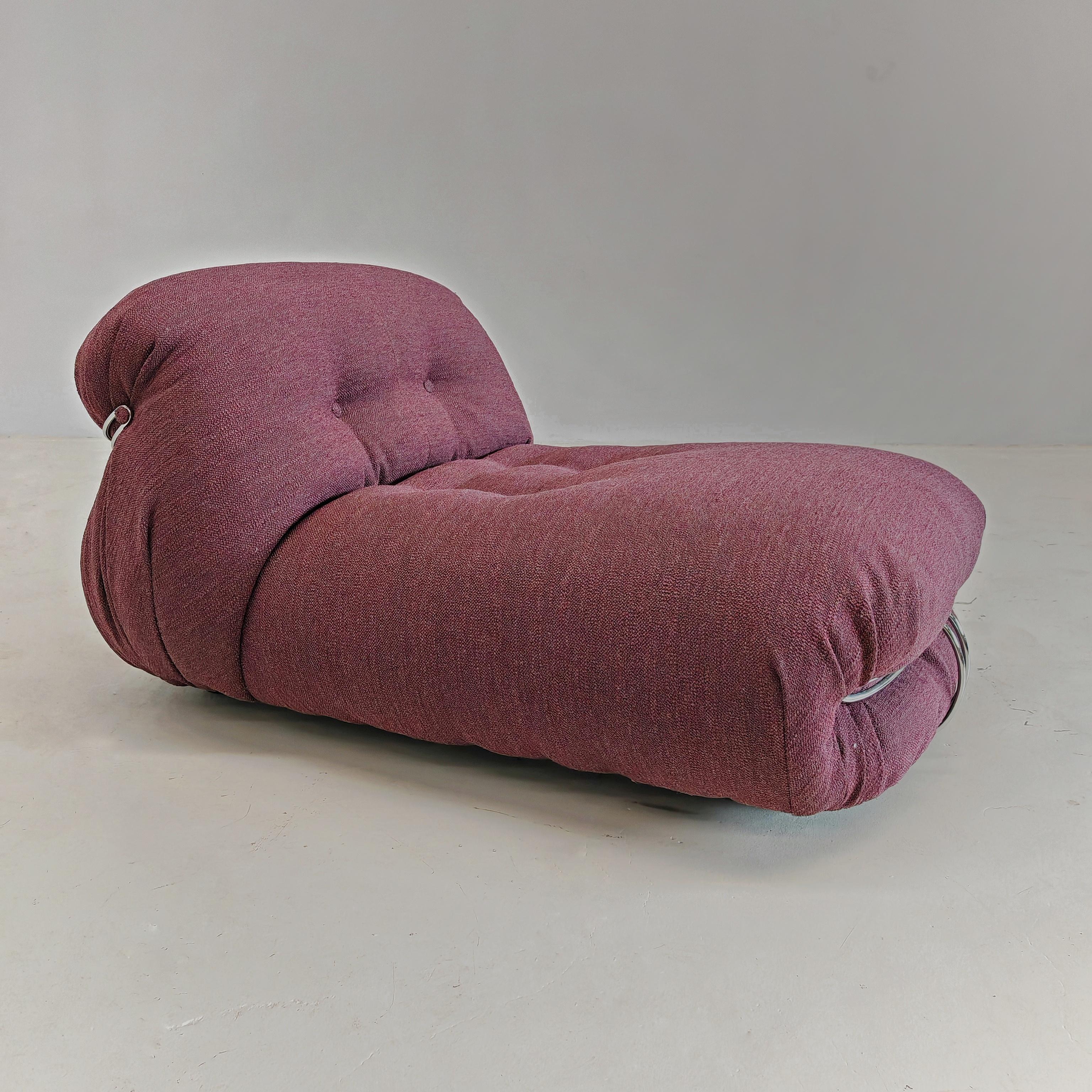 Soriana chaise longue by Afra and Tobia scarpa for Cassina 1970s For Sale 2