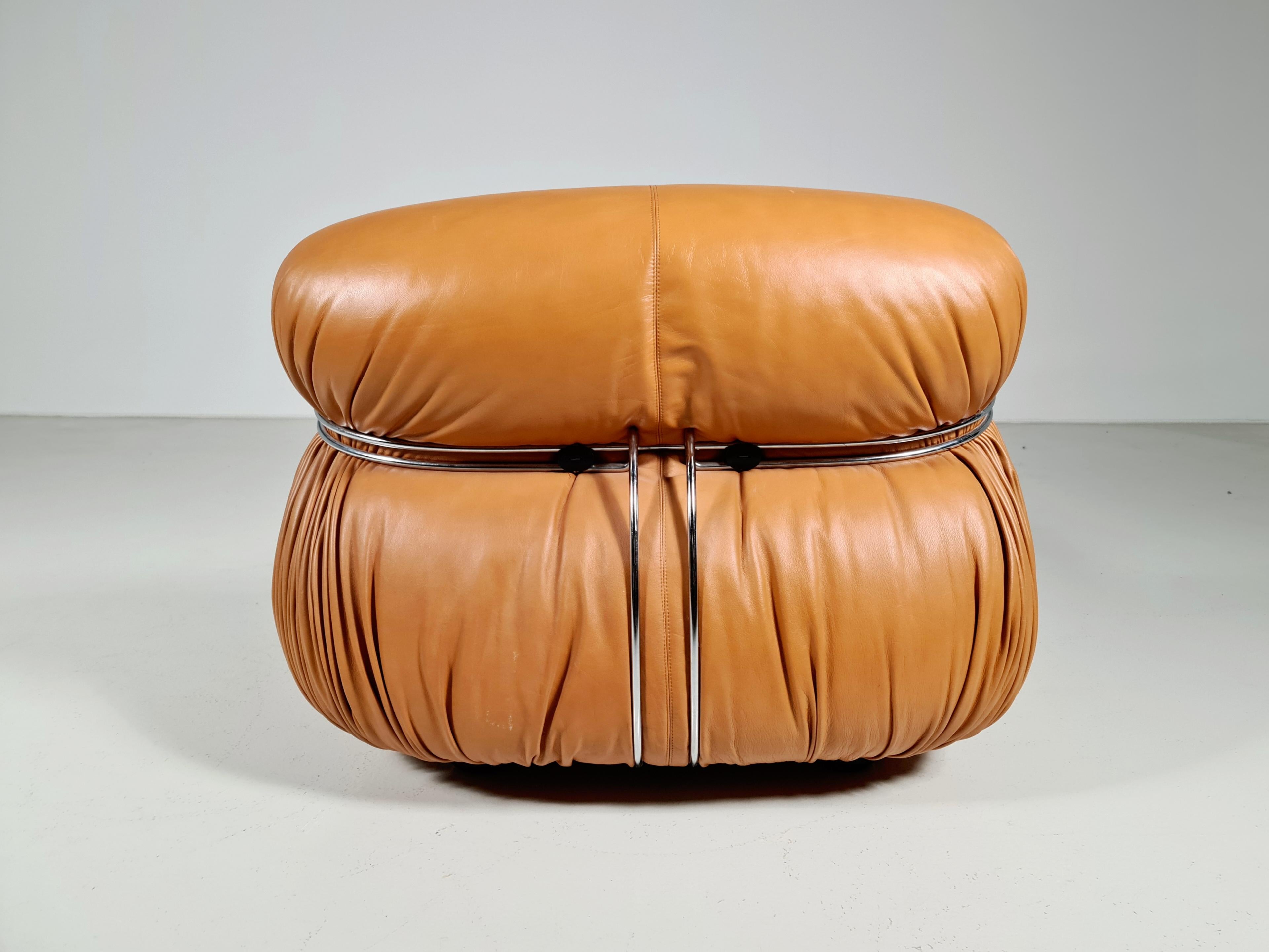 Soriana Chaise Lounge Chair by Afra and Tobia Scarpa for Cassina, 1970s In Good Condition In amstelveen, NL