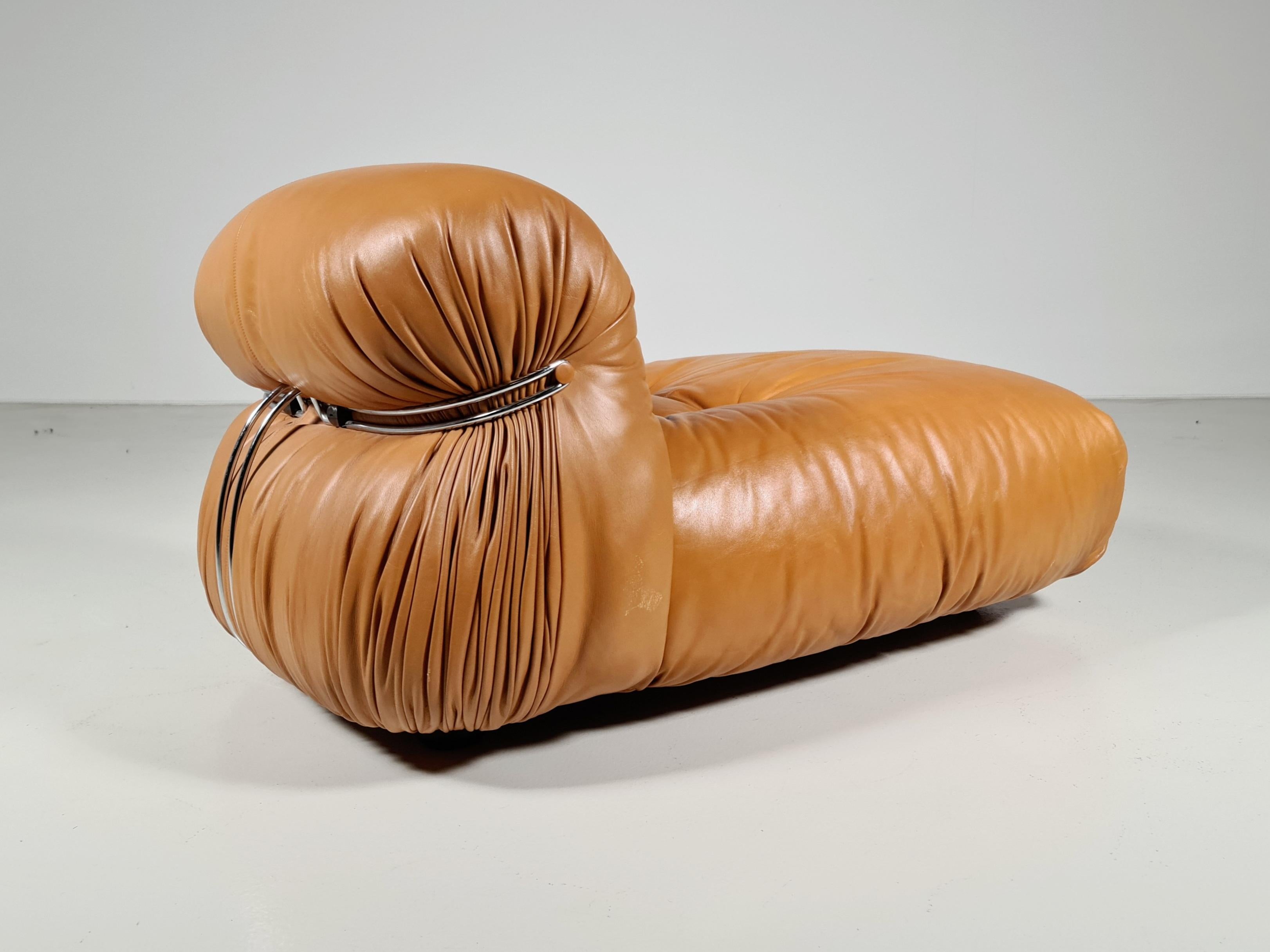 Soriana Chaise Lounge Chair by Afra and Tobia Scarpa for Cassina, 1970s In Good Condition In amstelveen, NL