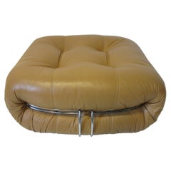 Soriana Leather Ottoman by Tobia Scarpa for Cassina